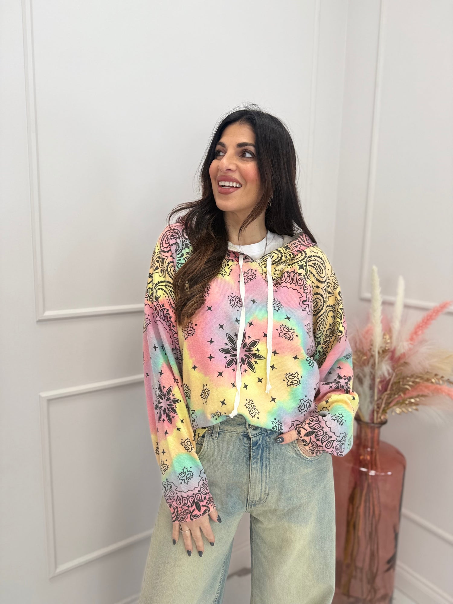 Maglia con cappuccio bandana ADORÉ