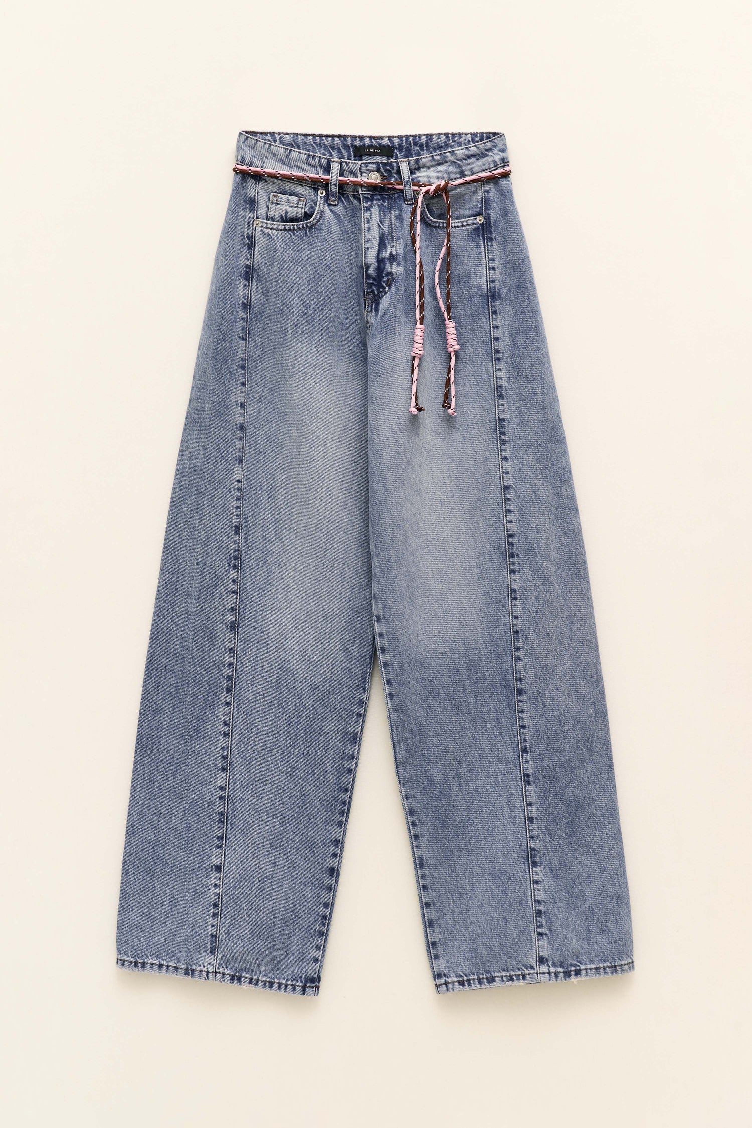 Jeans Wide leg cintura corda LUMINA