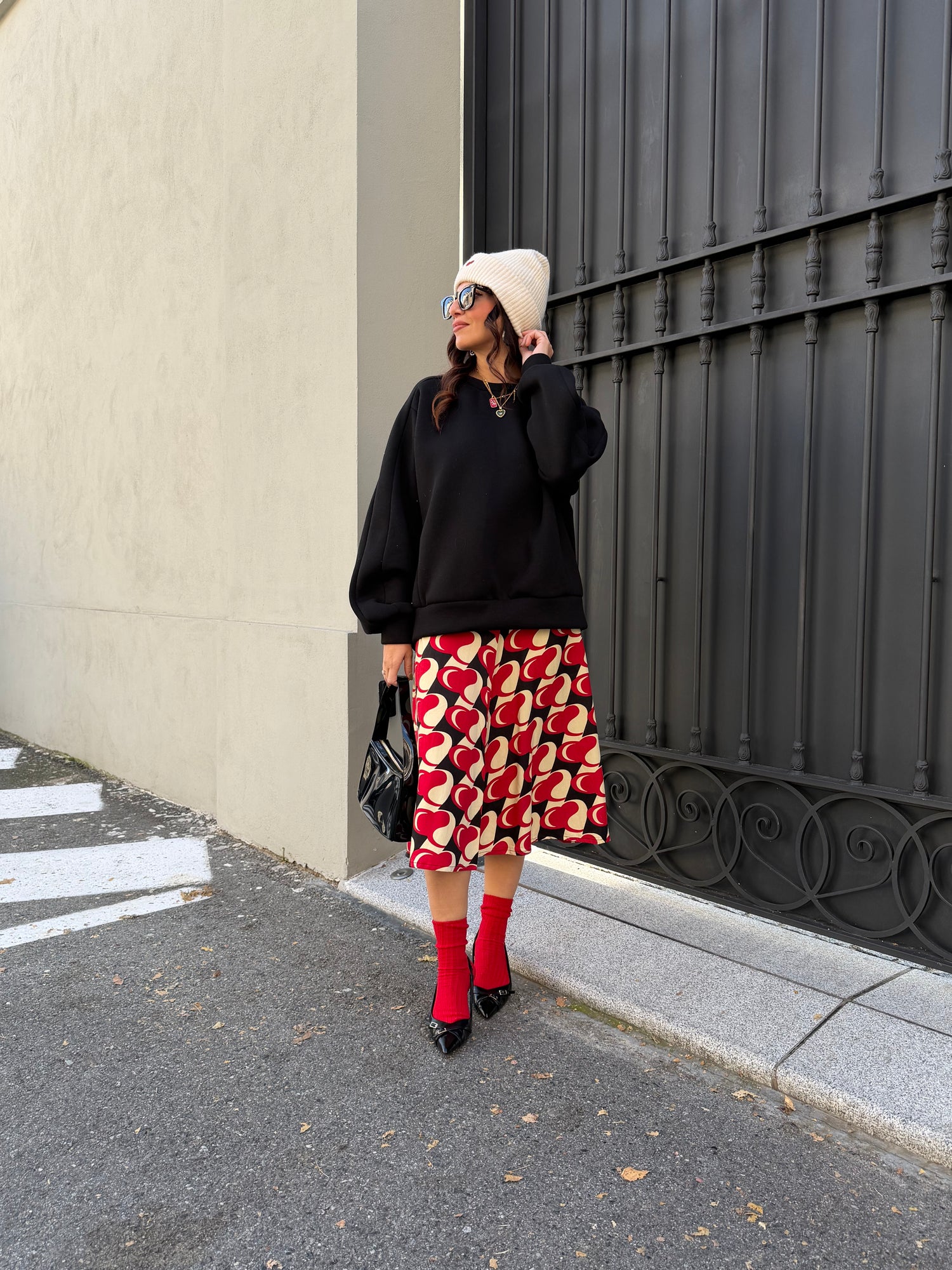 Gonna longuette “Red Heart” COMPANIA FANTASTICA