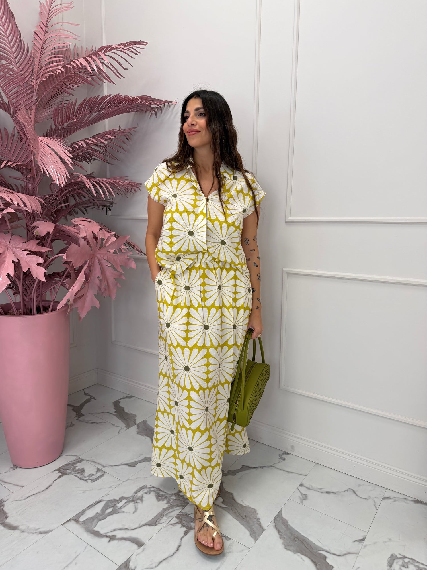 Camicia “Lime Flower ” FANTASTICA