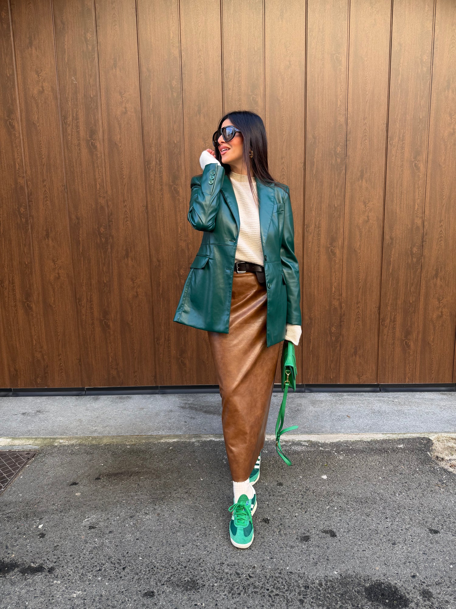 Blazer ecopelle monobottone HAVE ONE