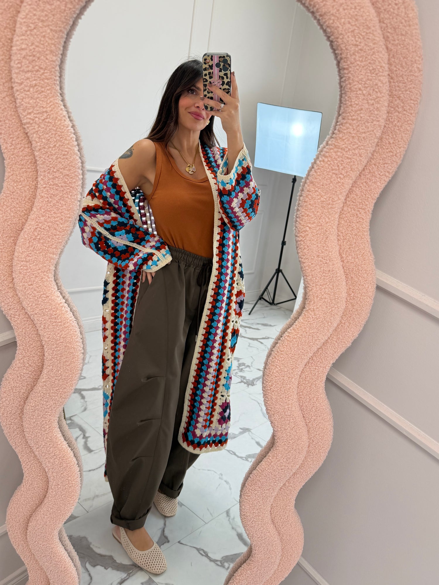 Cardigan lungo “Crochet” LIP