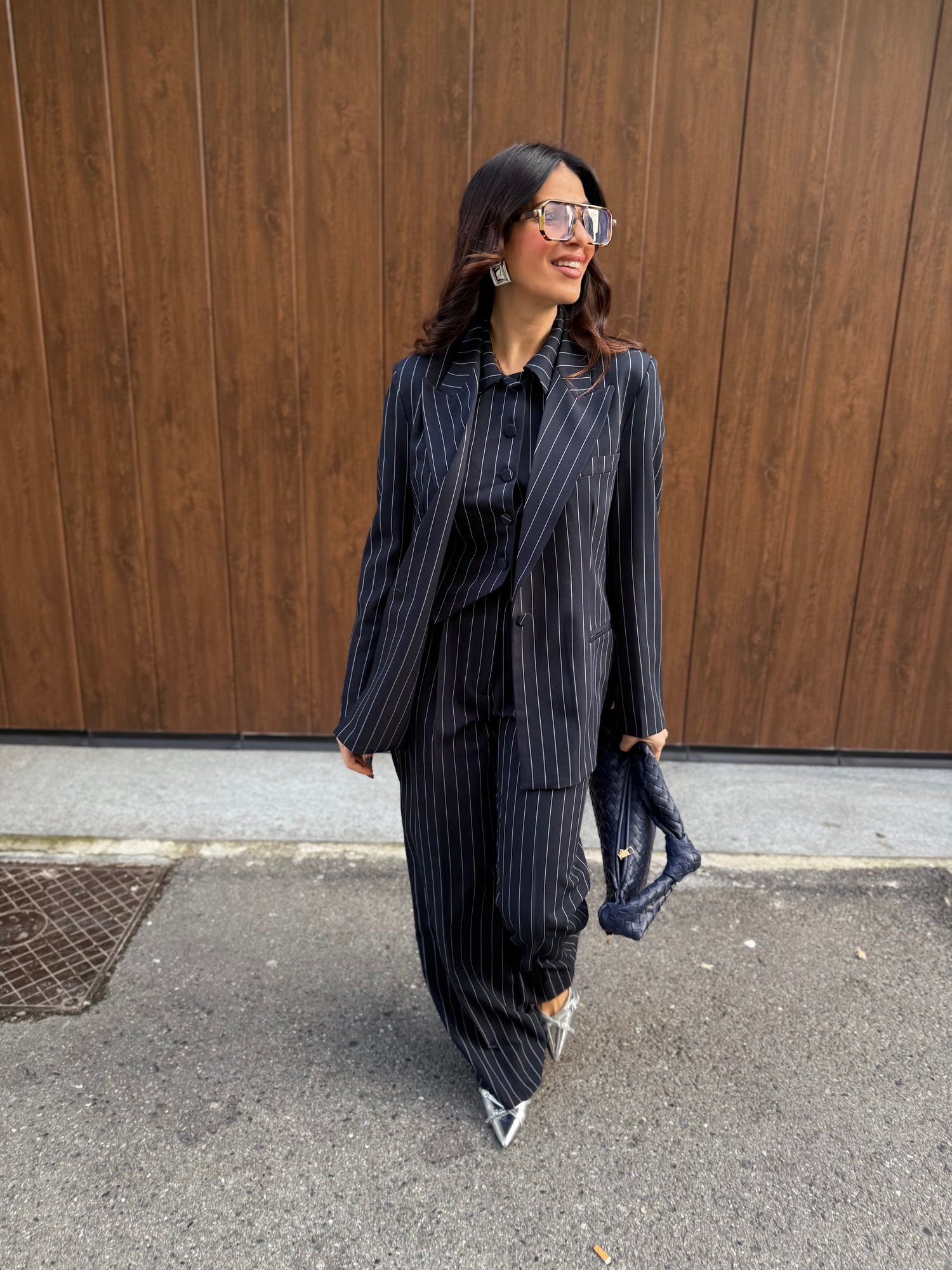 Blazer tailleur monopetto “Gessato” VICOLO