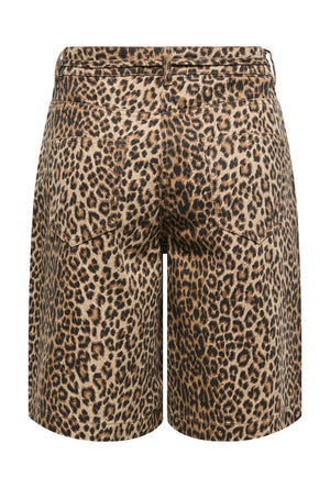 Bermuda in Denim Leopard “Naomi” ONLY