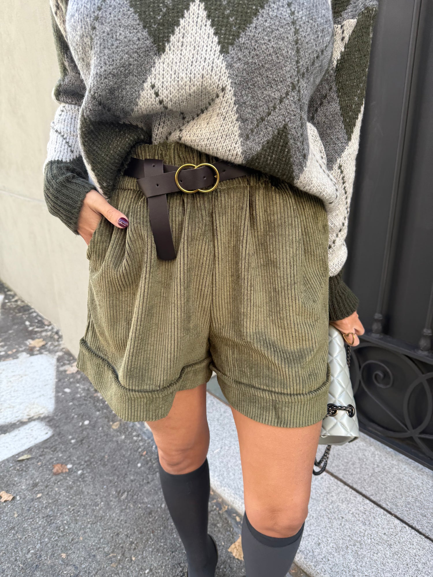 Shorts velluto costine LIP