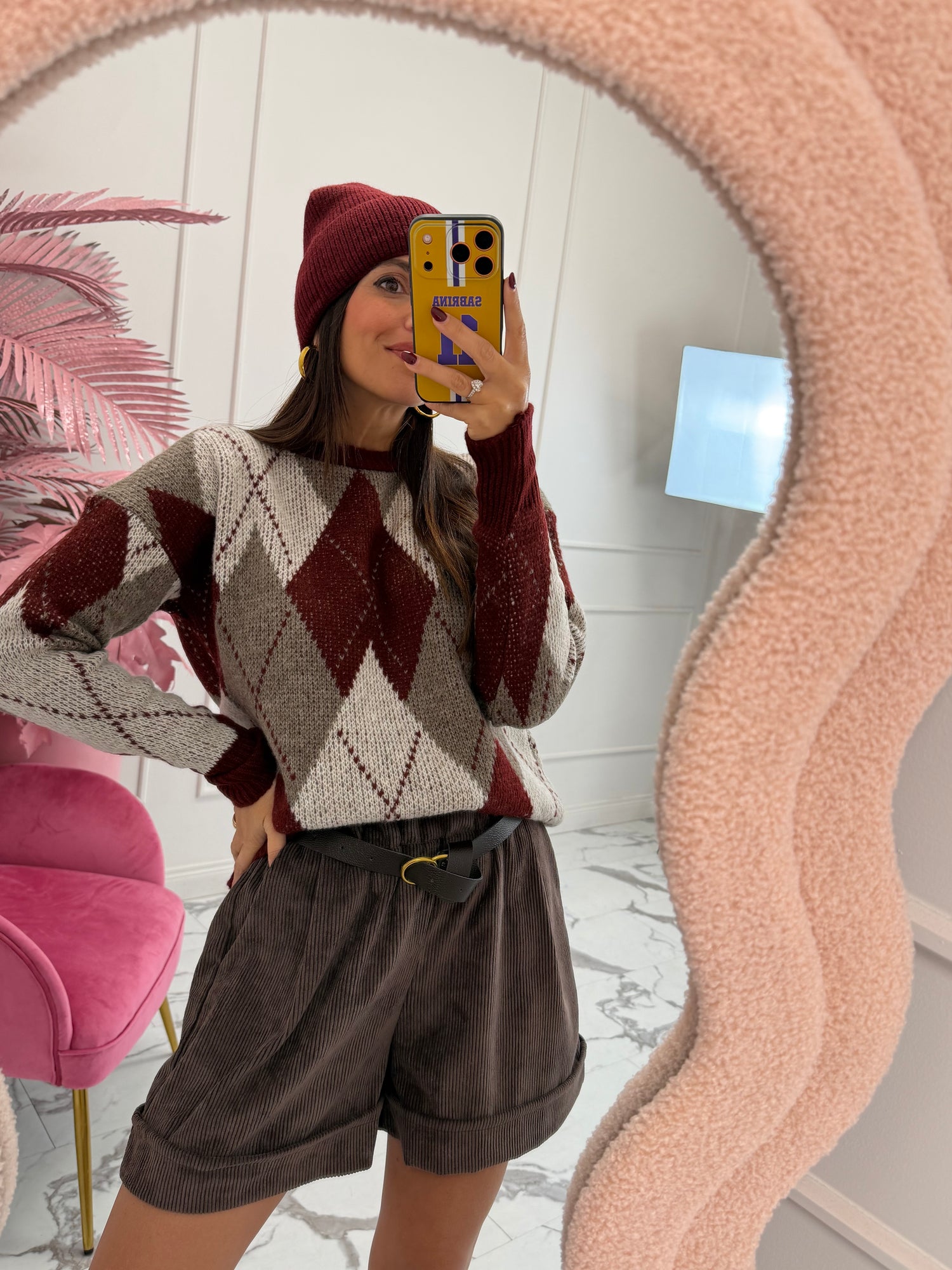 Shorts velluto costine LIP