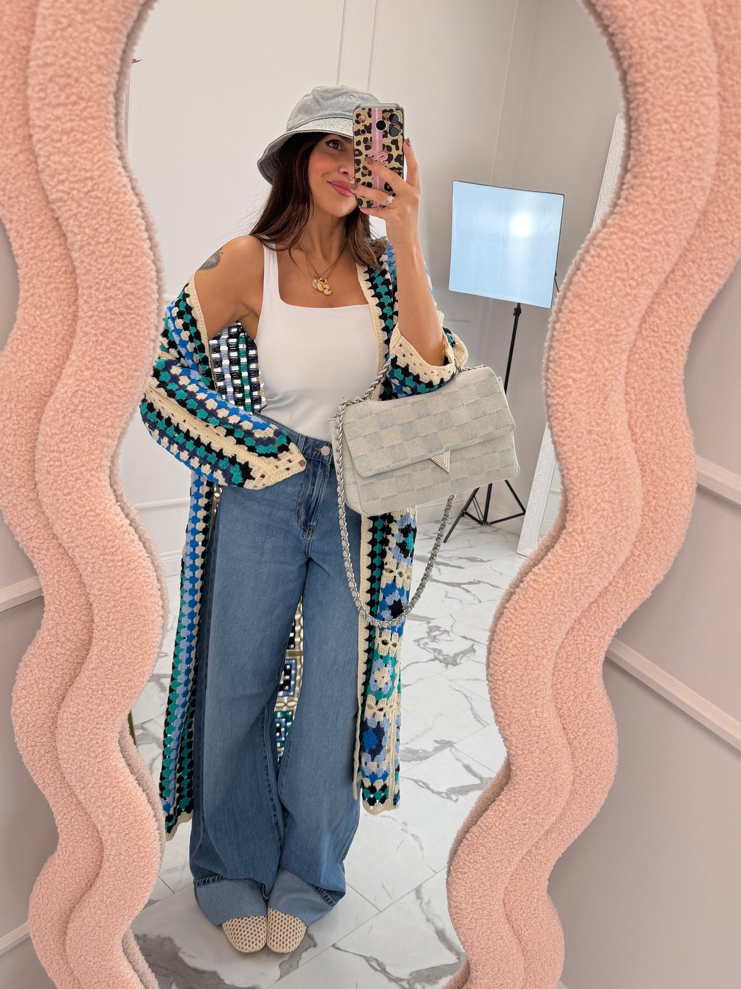 Cardigan lungo “Crochet” LIP