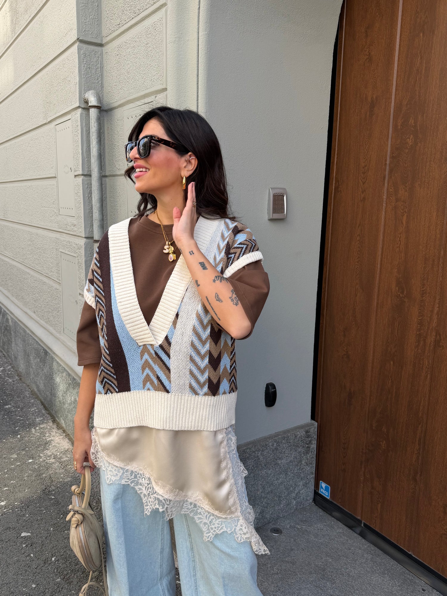 Gilet “Jacquard” HAVE ONE