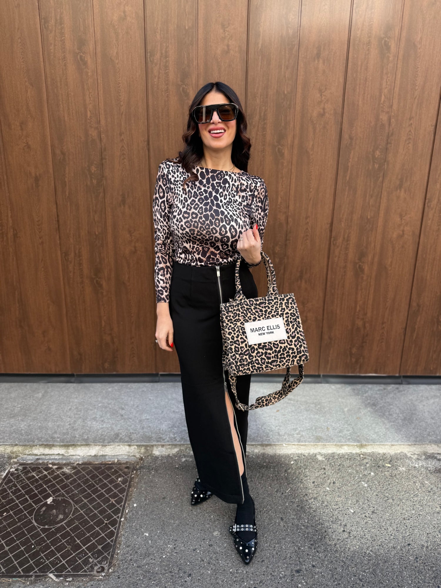 Borsa “Buby Leopard M” MARC ELLIS