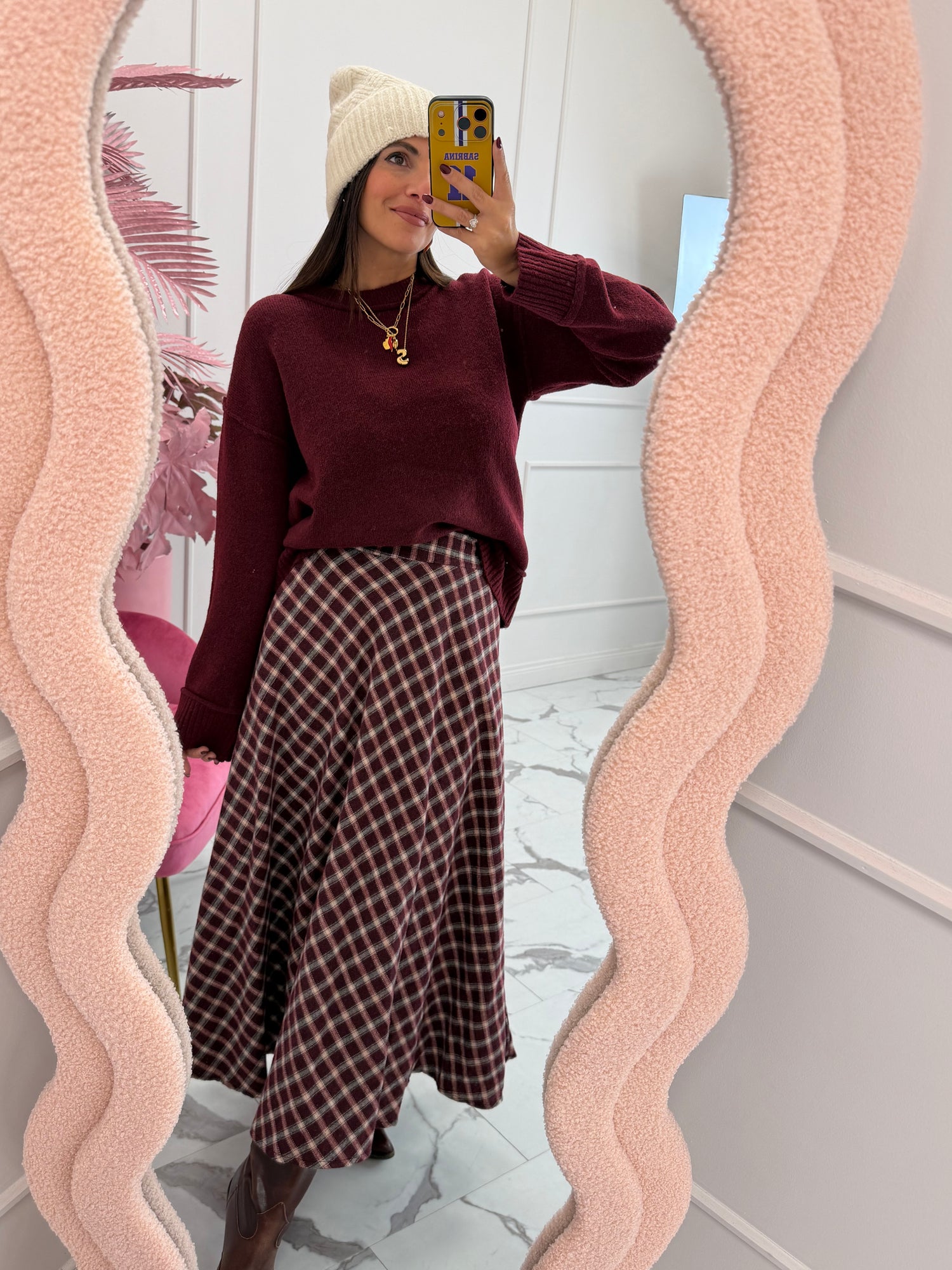 Gonna lunga quadri “Louise” LIP