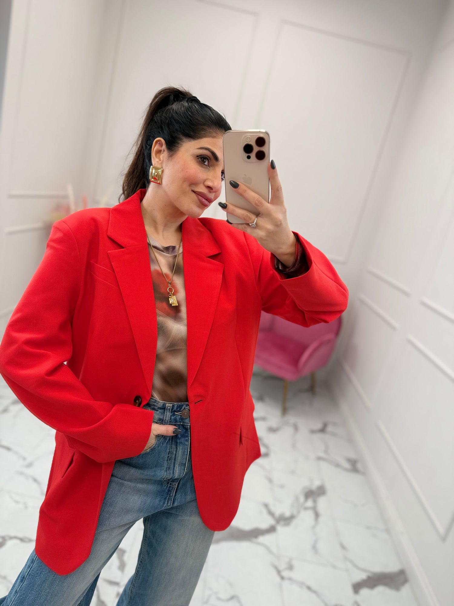 Blazer over “Milian” ONLY