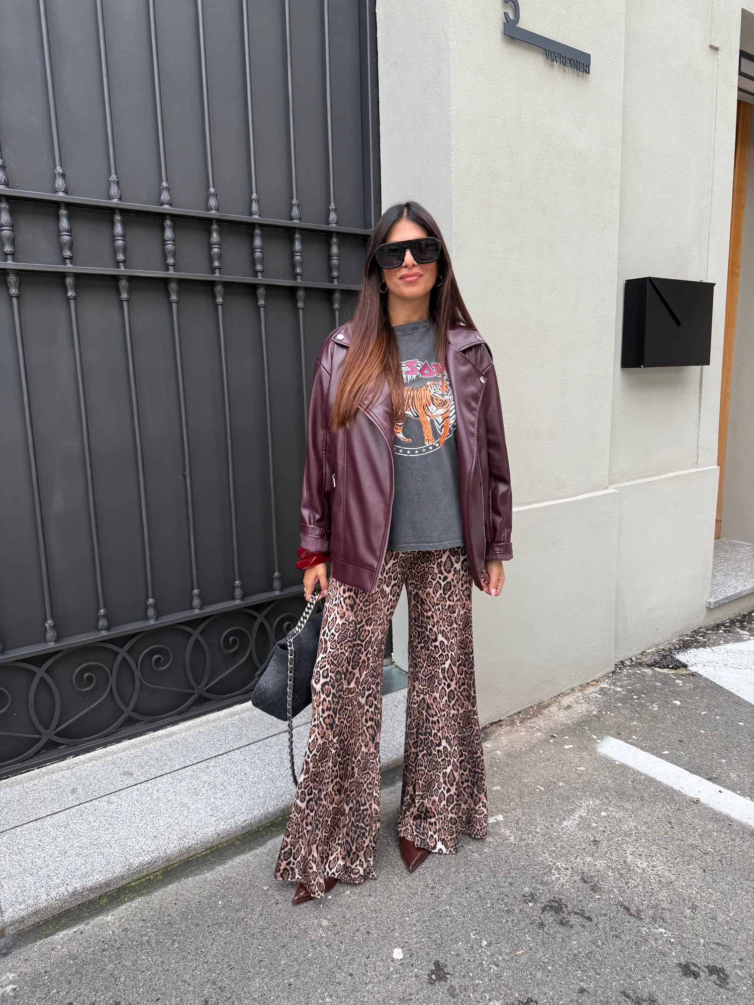 Pantalone a zampa “Maculato” HAVE ONE