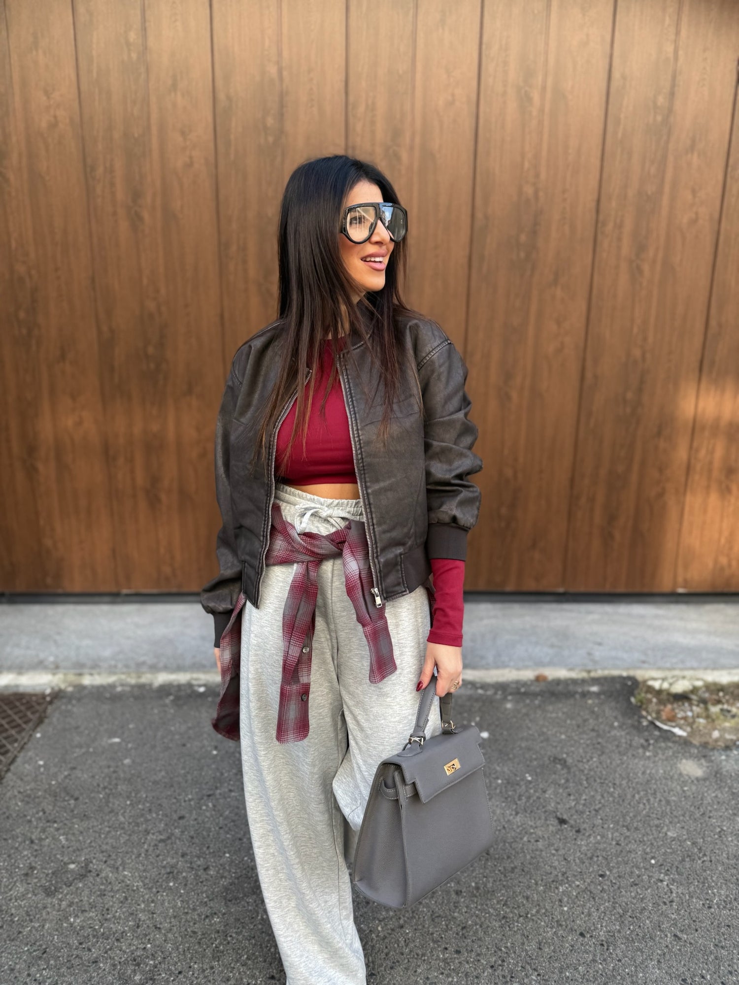 Bomber ecopelle “Jane” ONLY