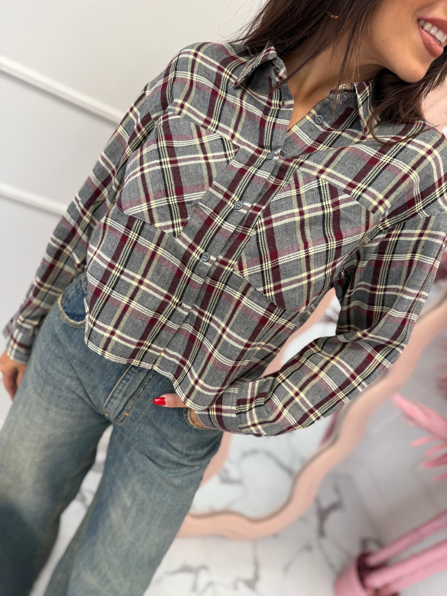 Camicia corta “Riley” ONLY