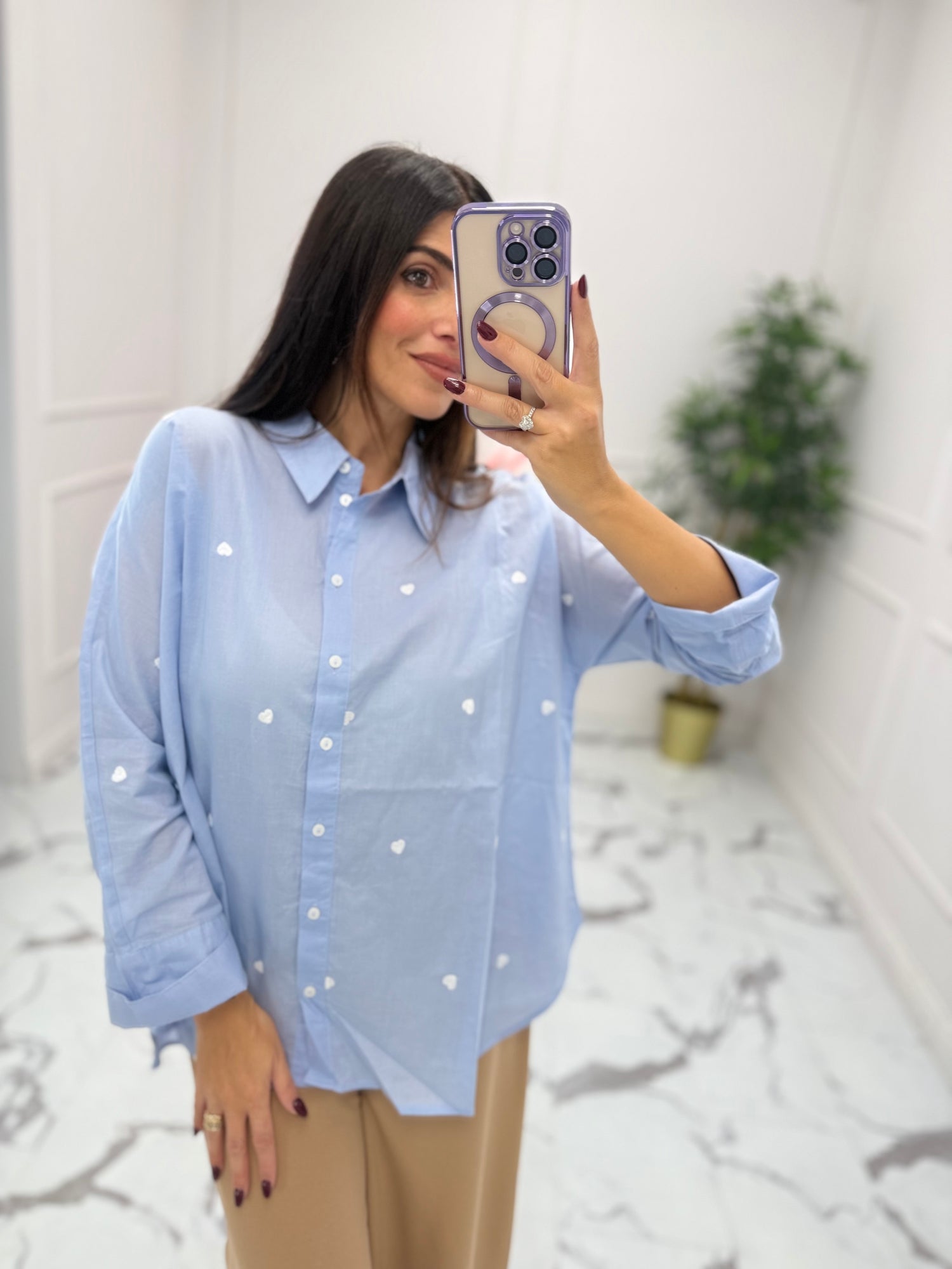 Camicia “New Lina Heart” ONLY