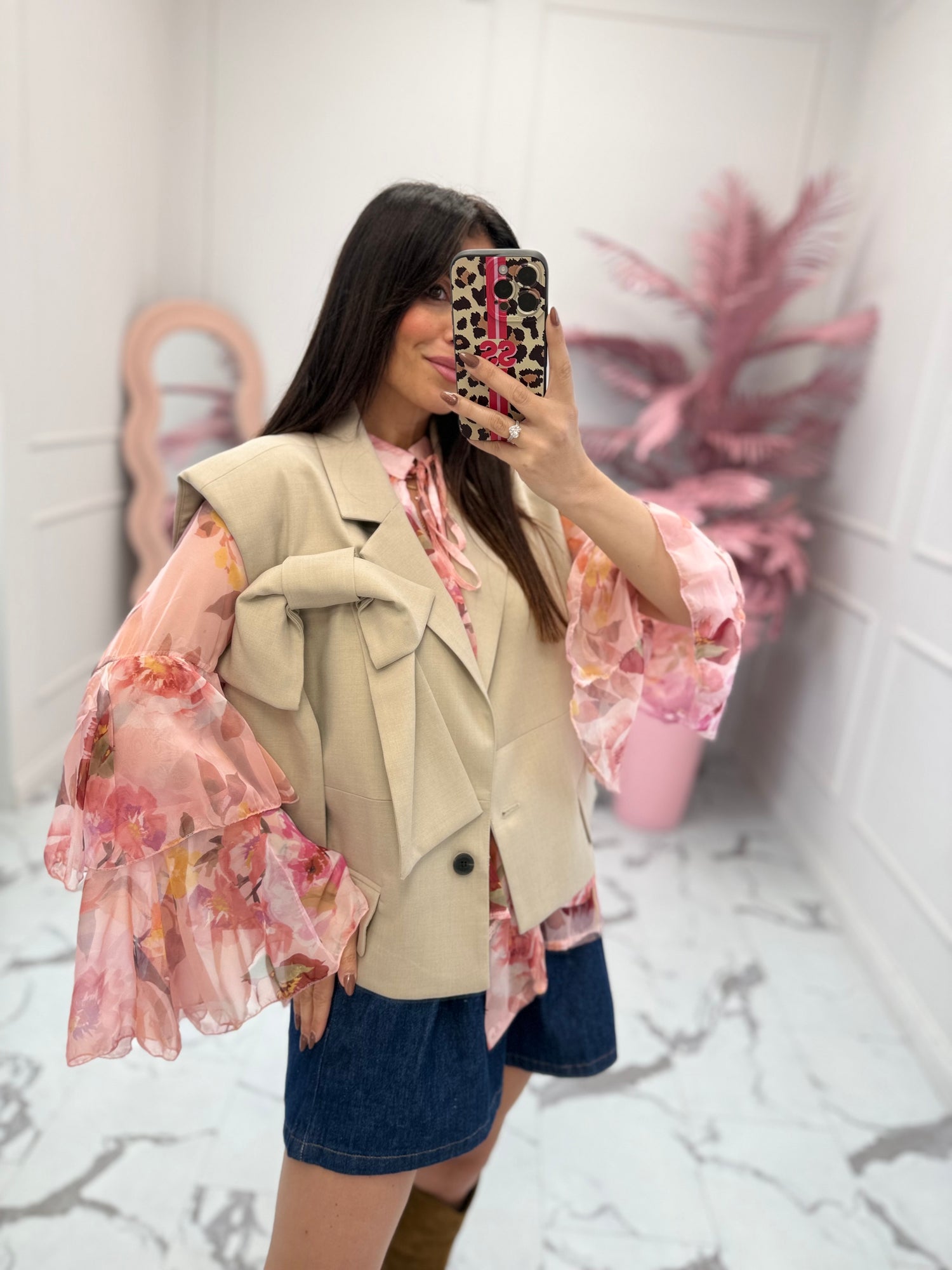 Gilet corto “Flakes” VICOLO