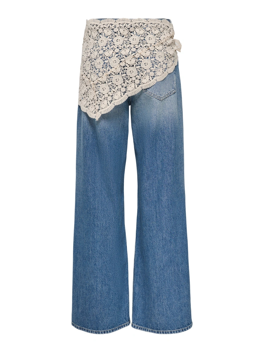 Jeans wide leg “Carrie” bandana ONLY