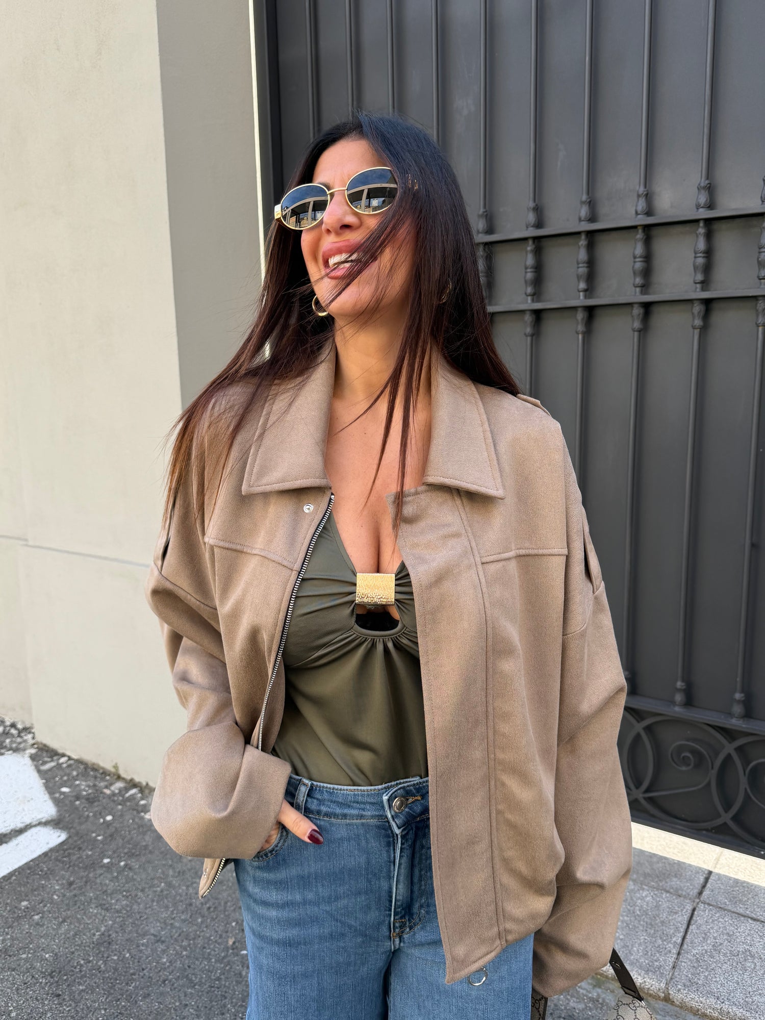 Bomber suede HAVE ONE