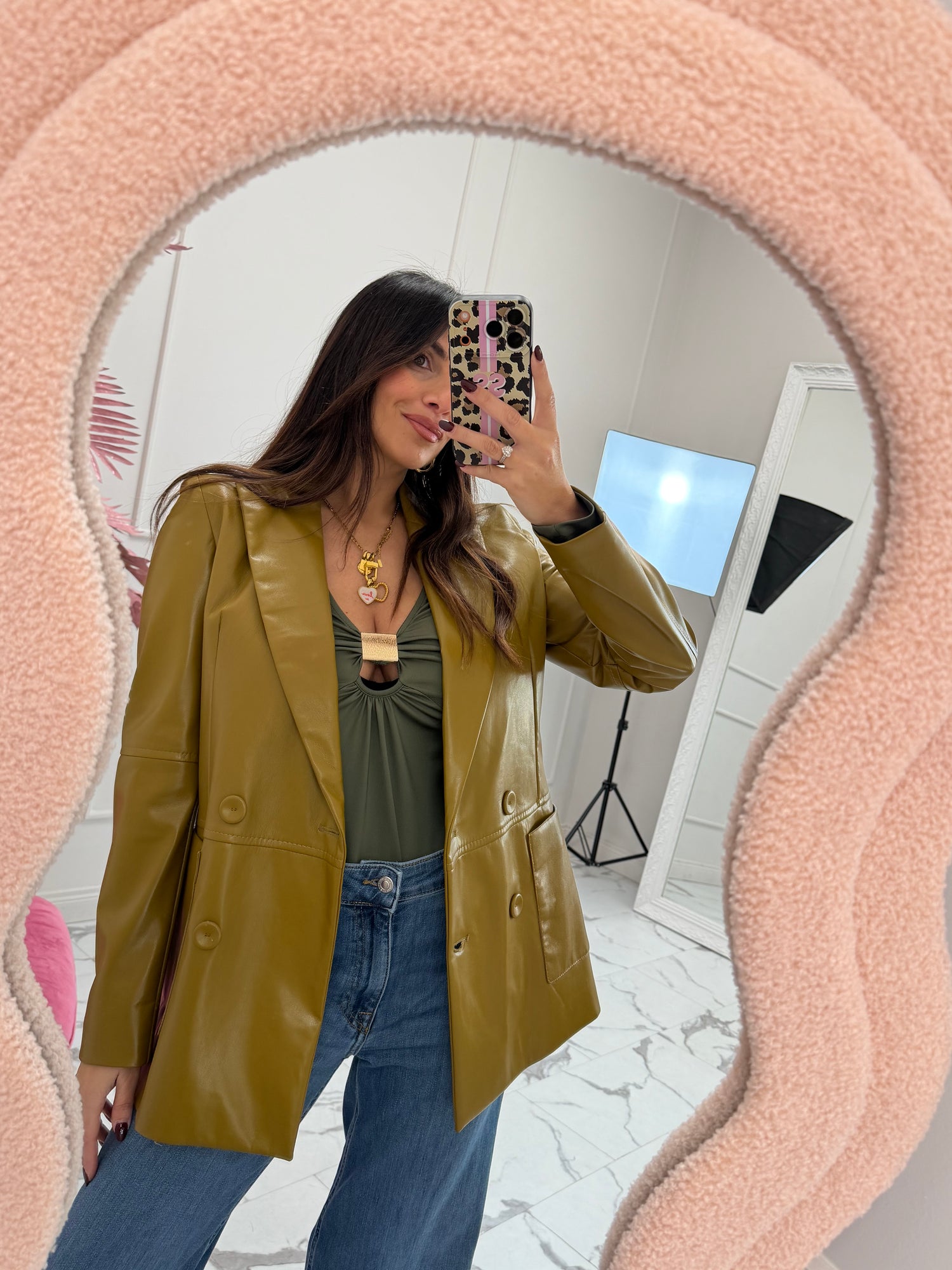 Blazer ecopelle doppiopetto HAVE ONE