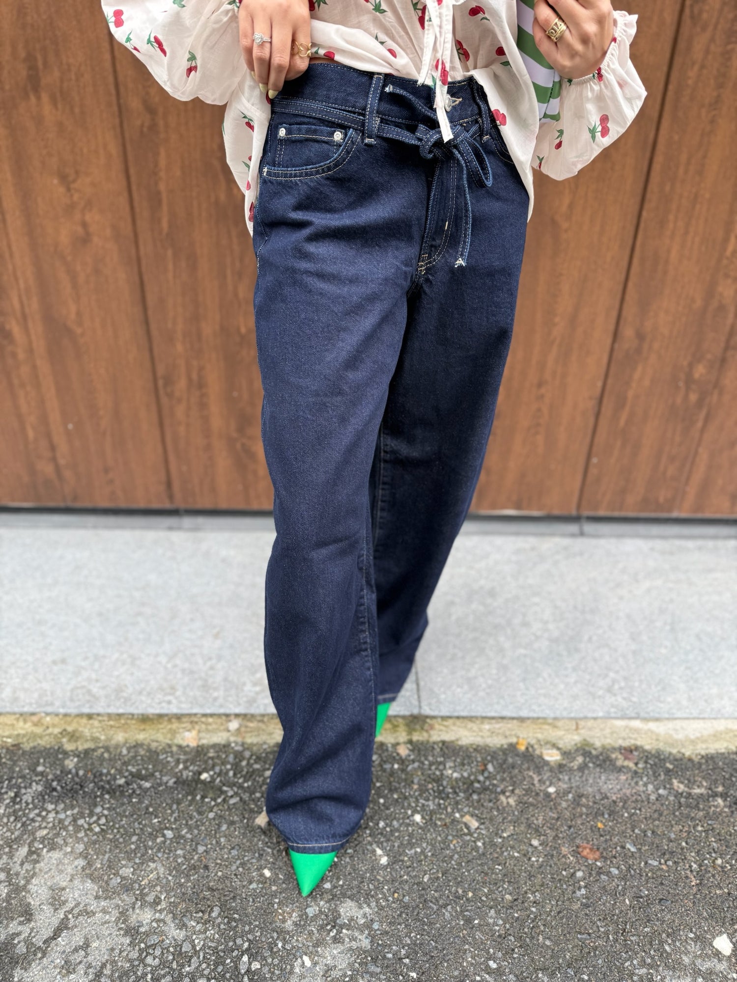 Jeans con cintura “Gianna Dark Blue” ONLY