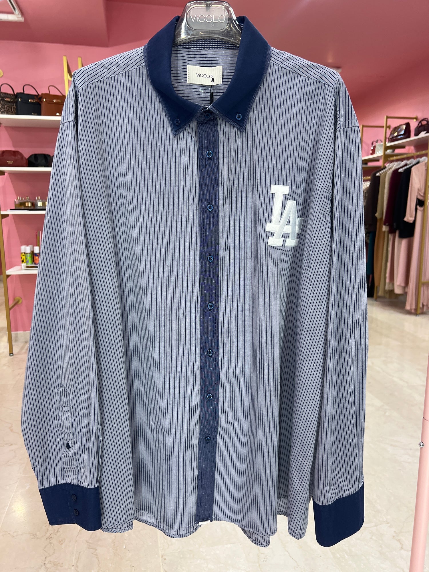 Camicia over “Blue LA” VICOLO