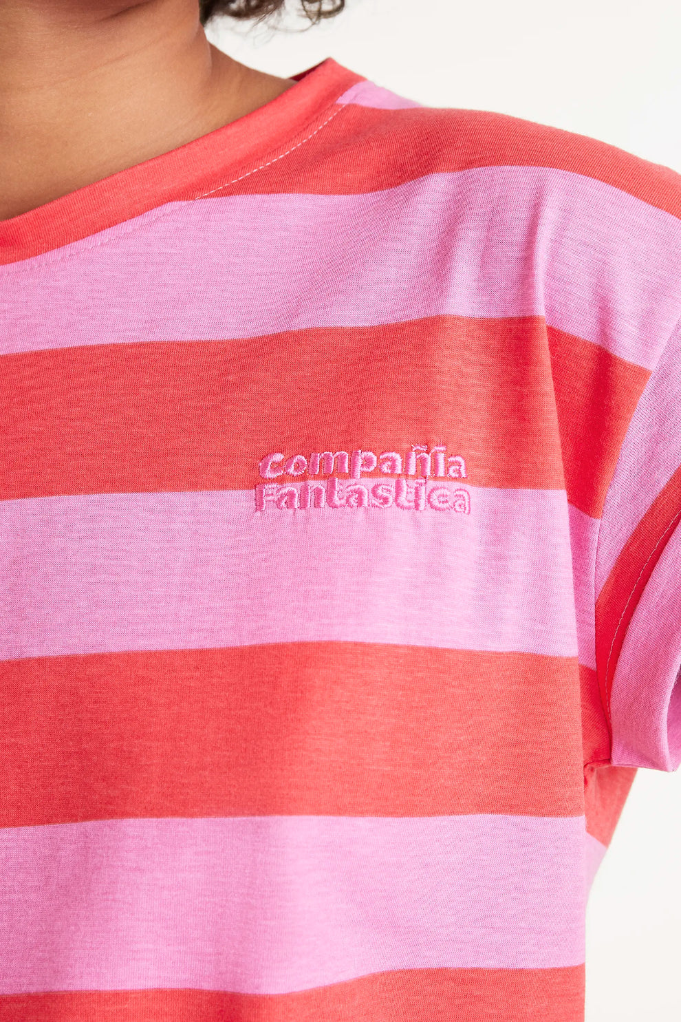 T-shirt “Red&Pink Stripes” COMPANIA FANTASTICA