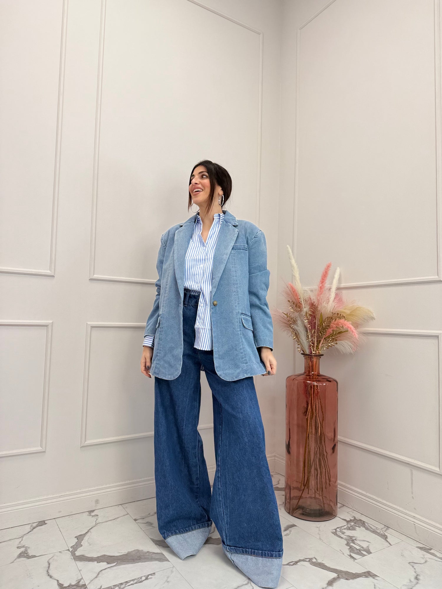 Jeans “maxi risvolto” LUMINA