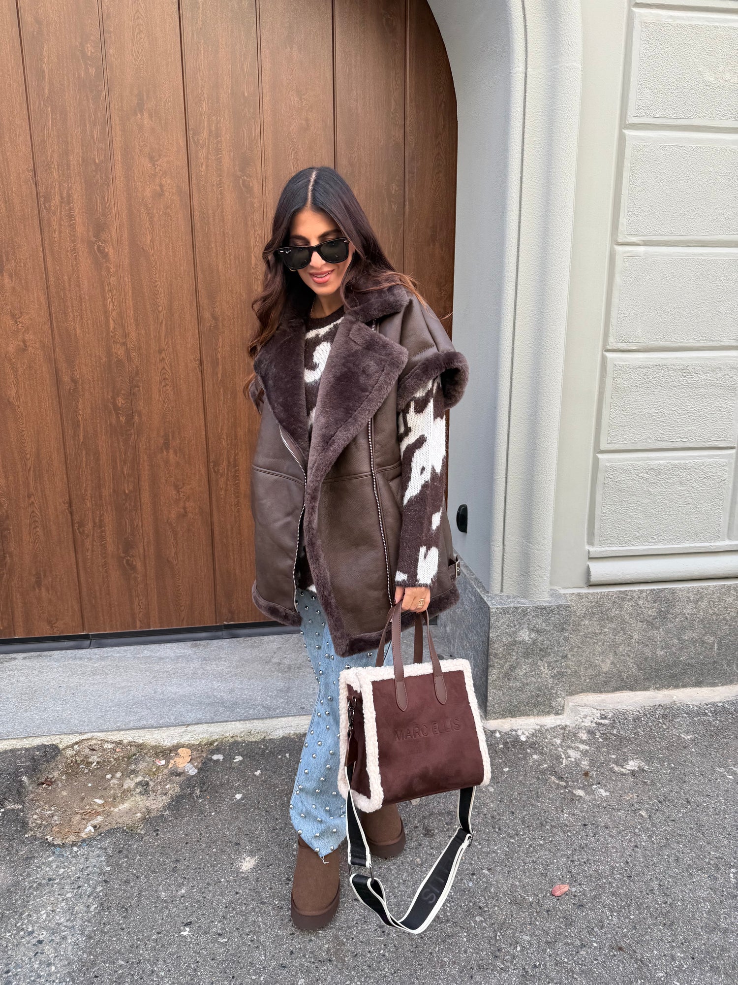 Montone smanicato “Teddy” GLAMOROUS