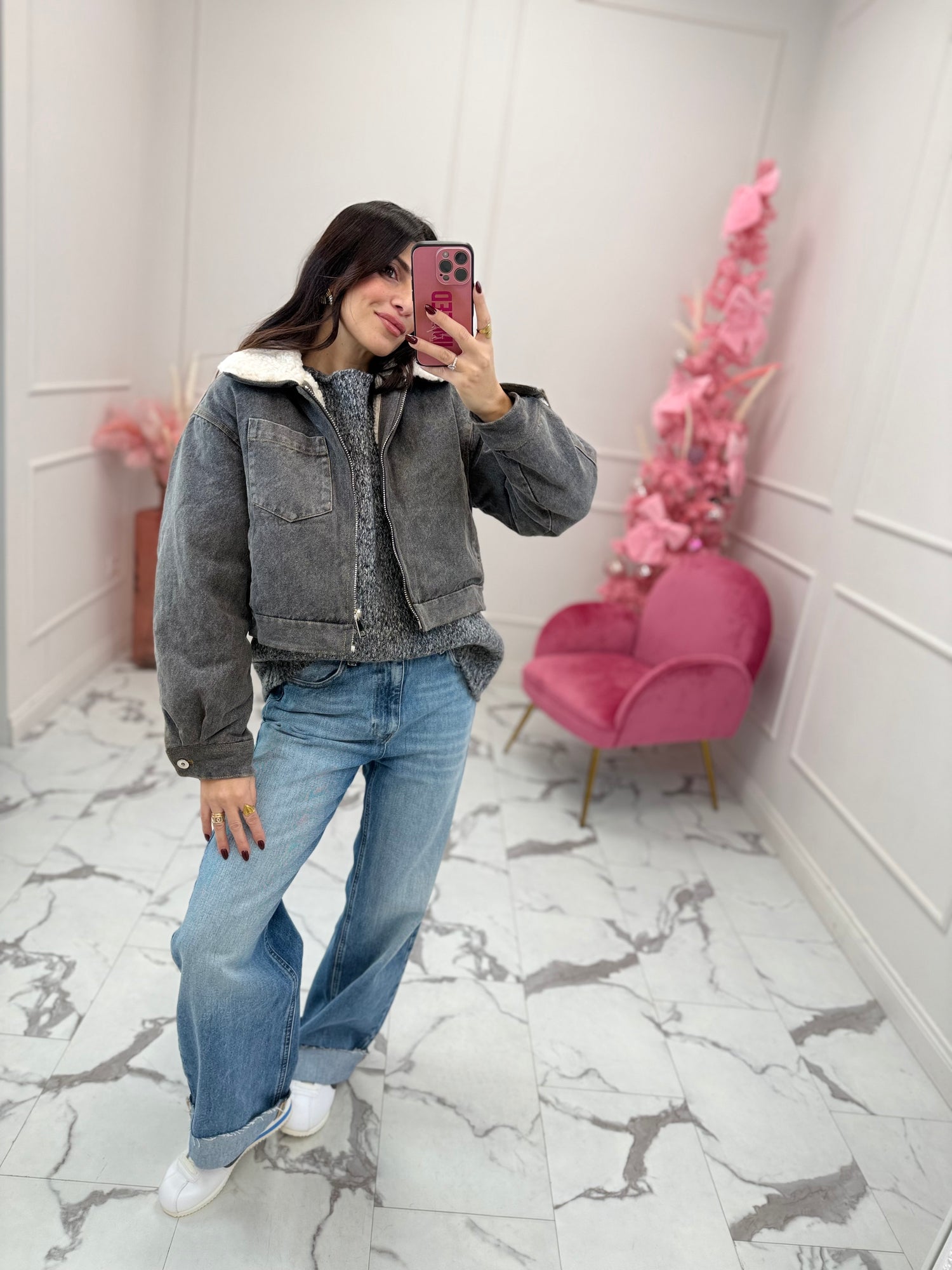 Giacca in denim “Teddy” LUMINA