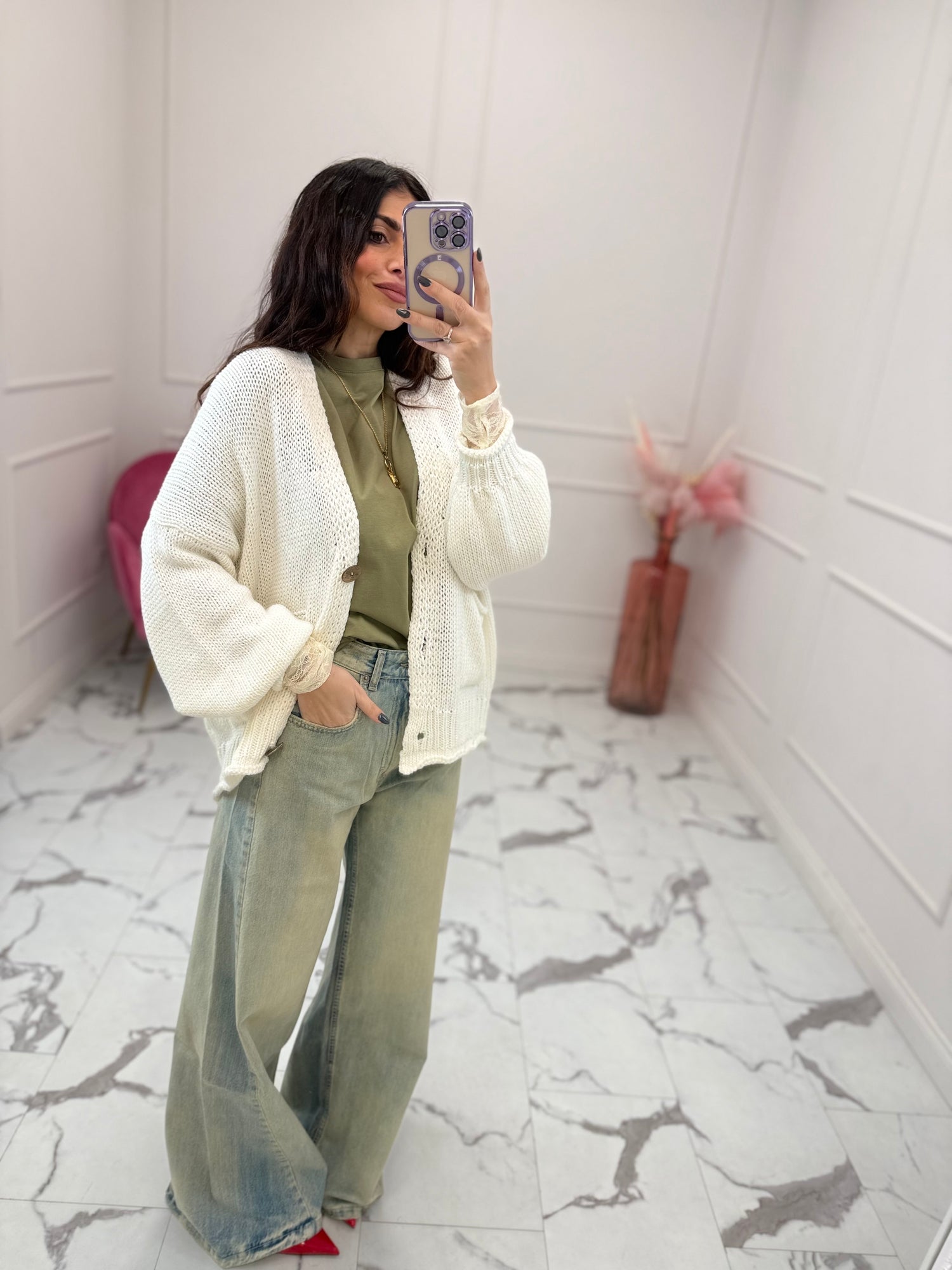 Cardigan in maglia HAVE ONE