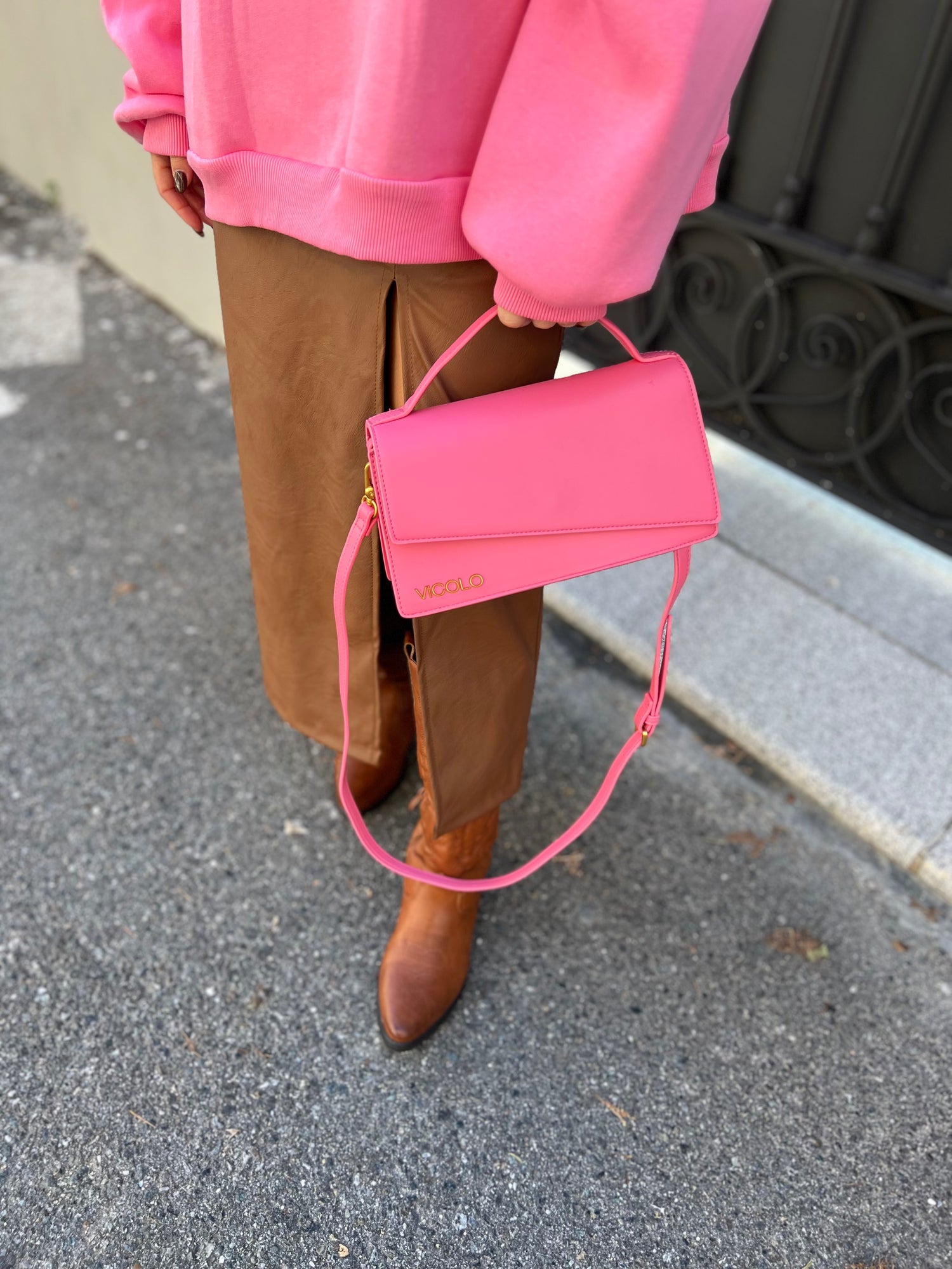 Gonna longuette ecopelle LIP