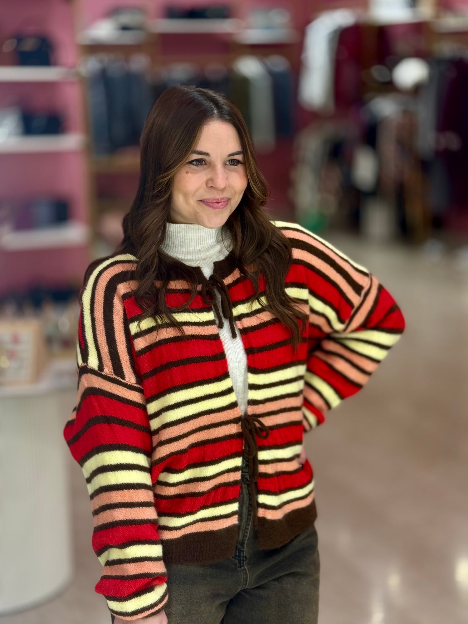 Cardigan righe “Colors line” LIP