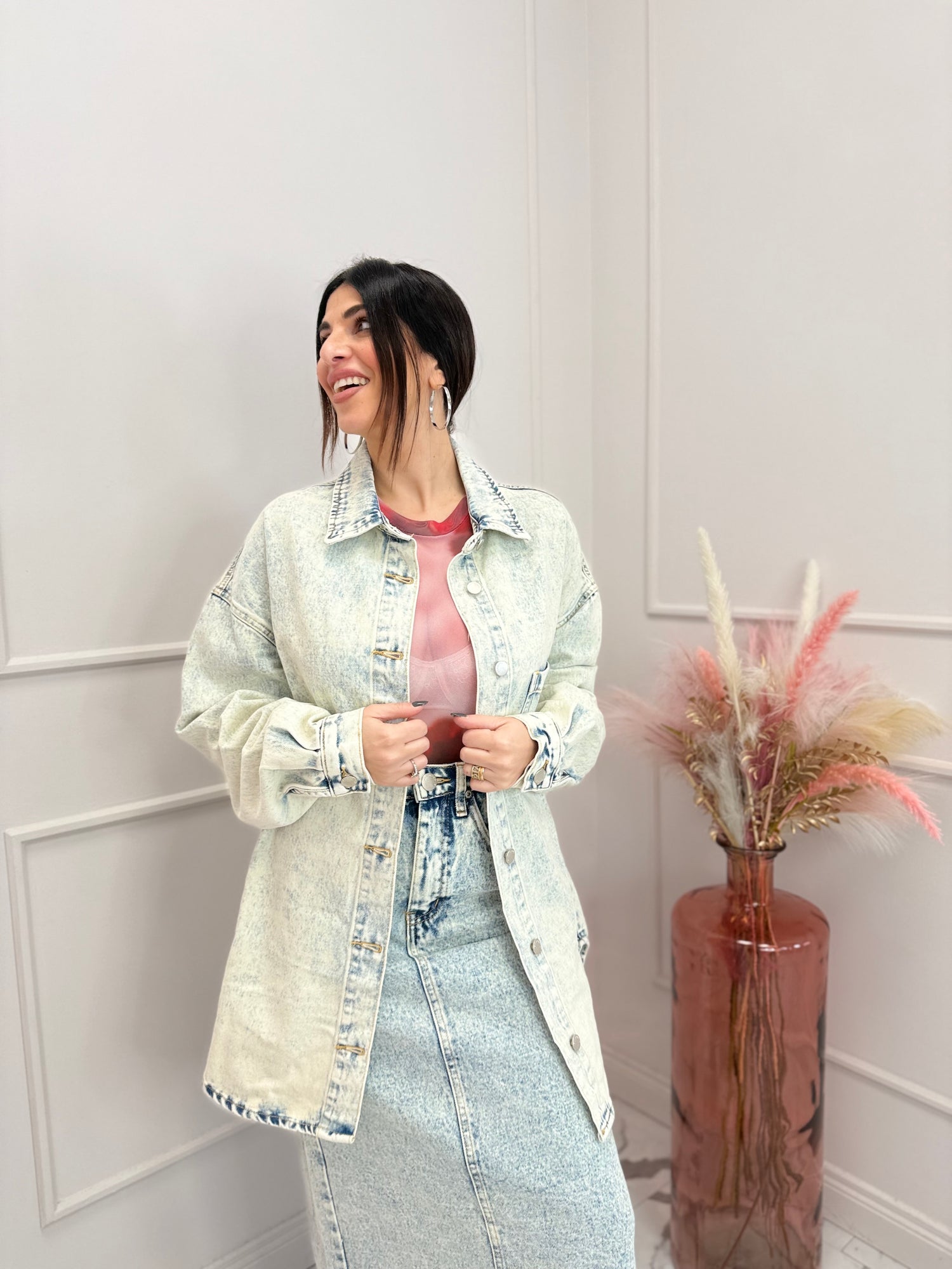 Camicia over denim “Ilary” GLAMOROUS