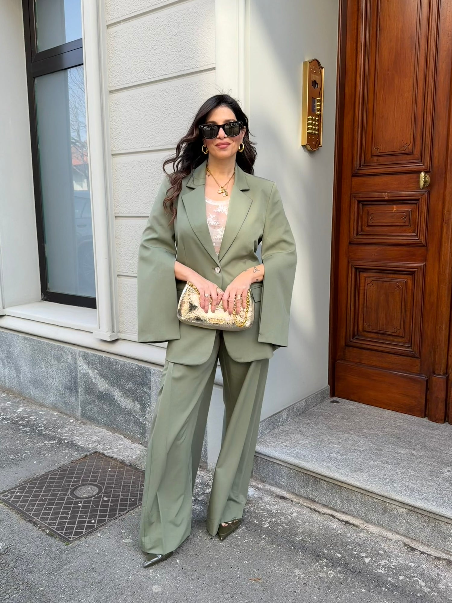 Pantalone palazzo tailleur  “Diletta” VICOLO