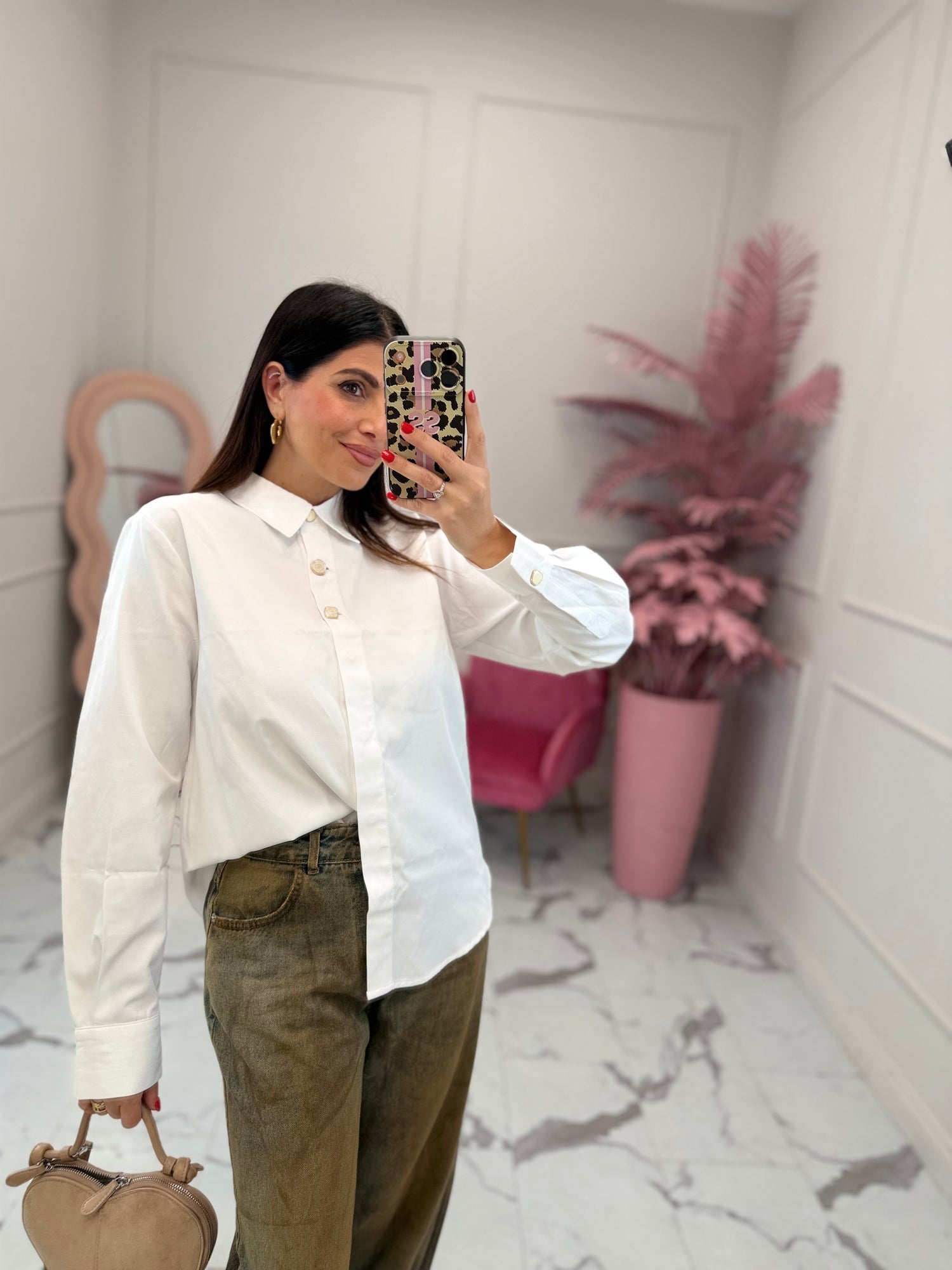 Camicia bottone gioiello “Lyra” ONLY