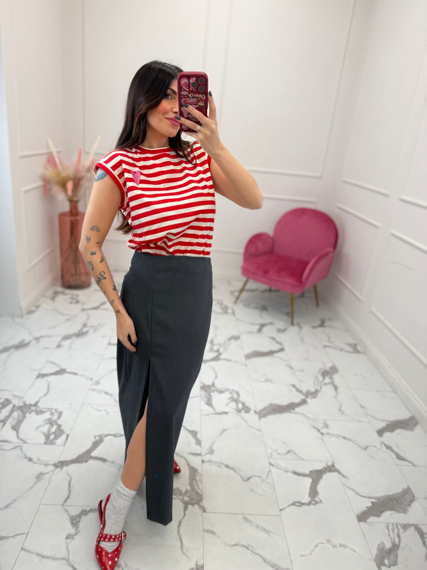 Canotta “Red heart Stripes” COMPANIA FANTASTICA