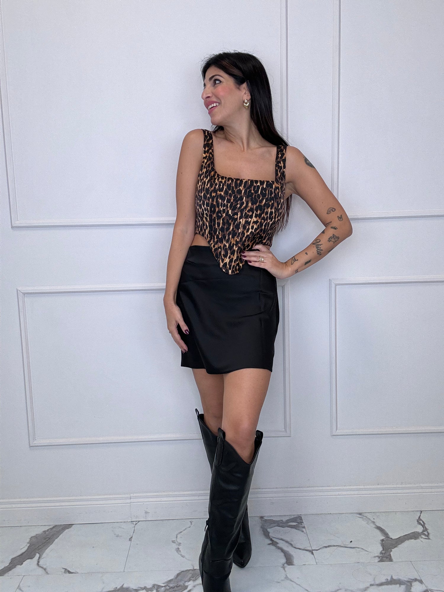 Top Corpetto “Leopard” GLAMOROUS