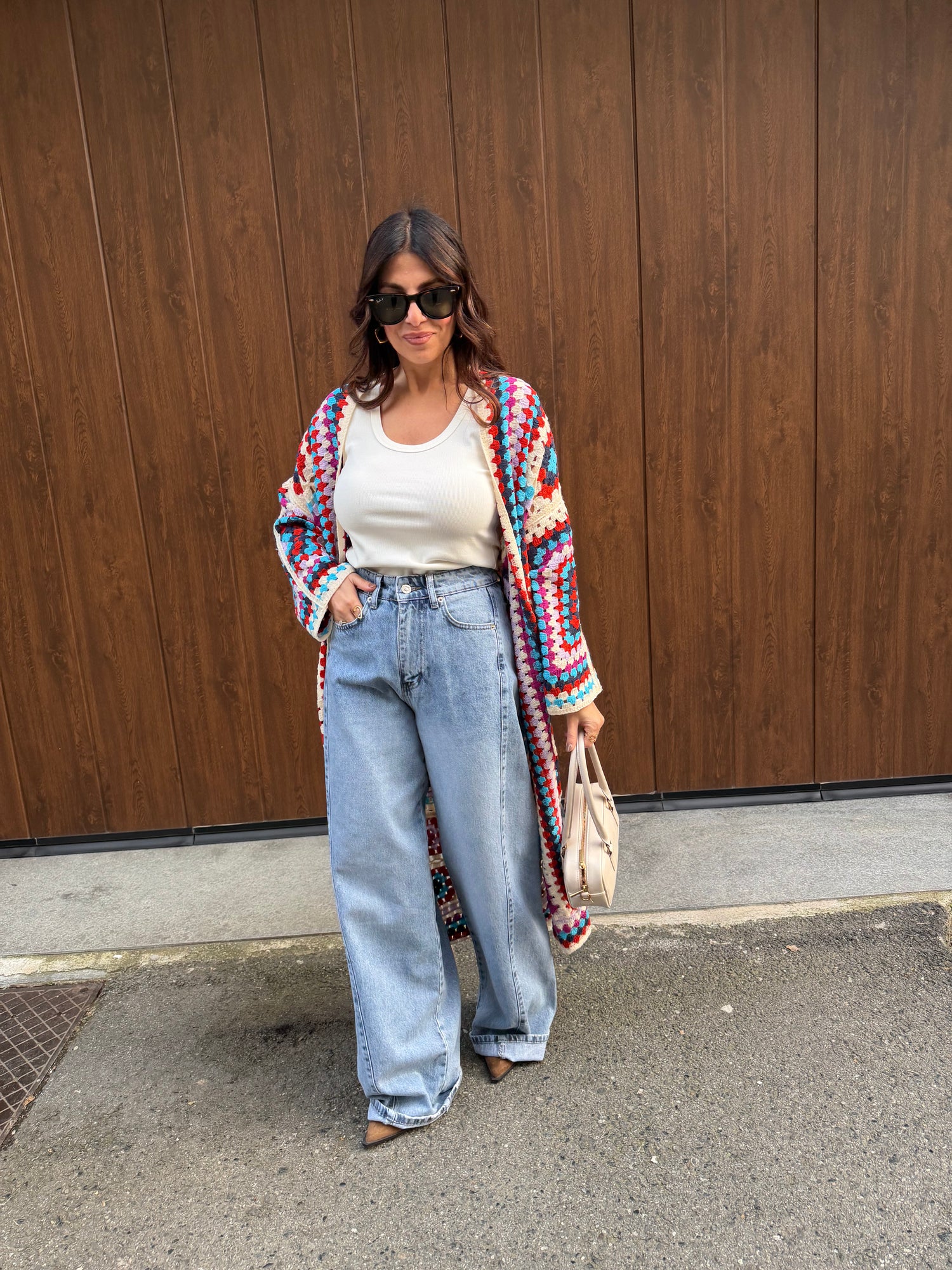 Jeans Wide leg cintura corda LUMINA