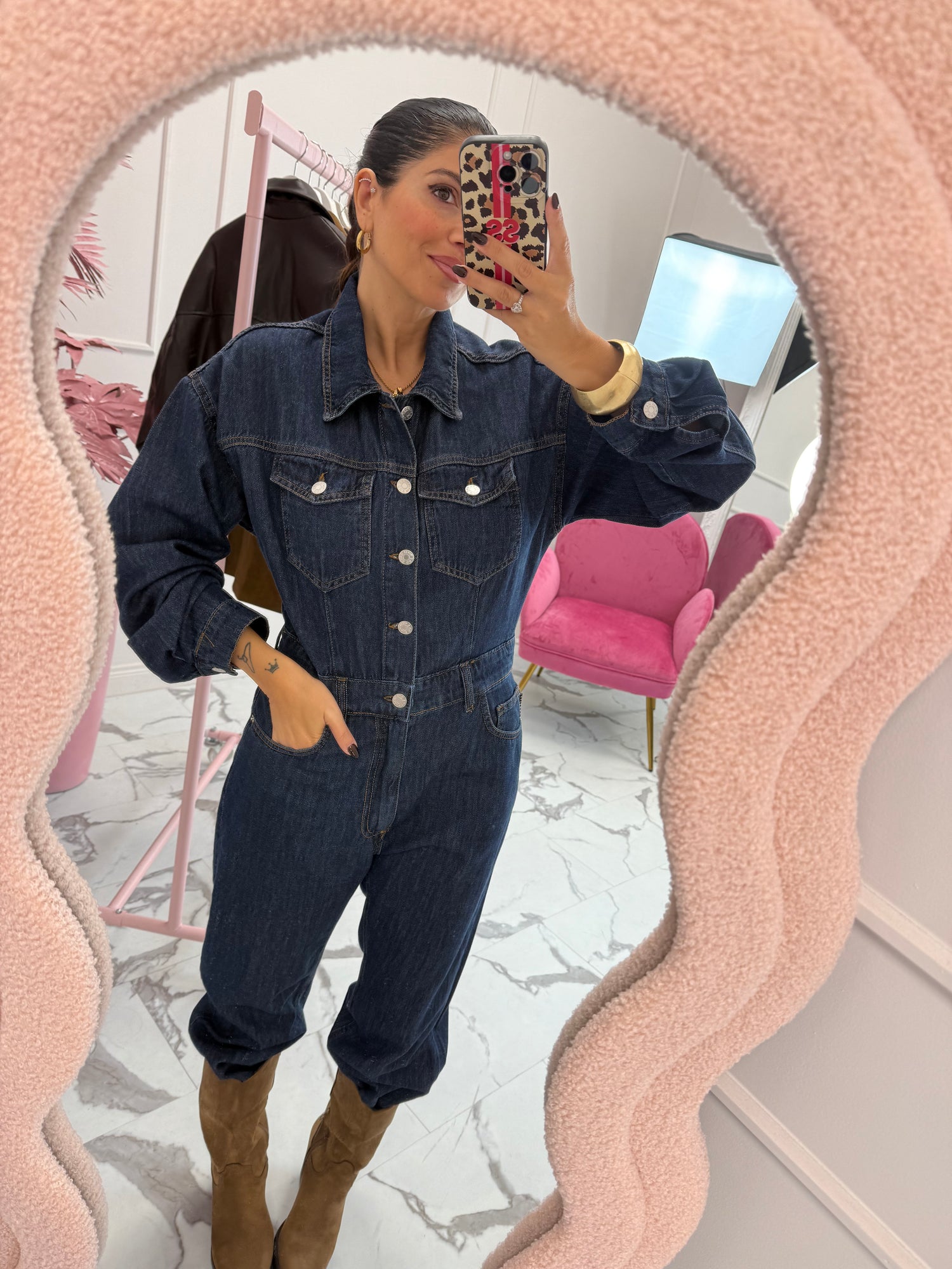 Tuta intera denim “Dark blue” HAVE ONE