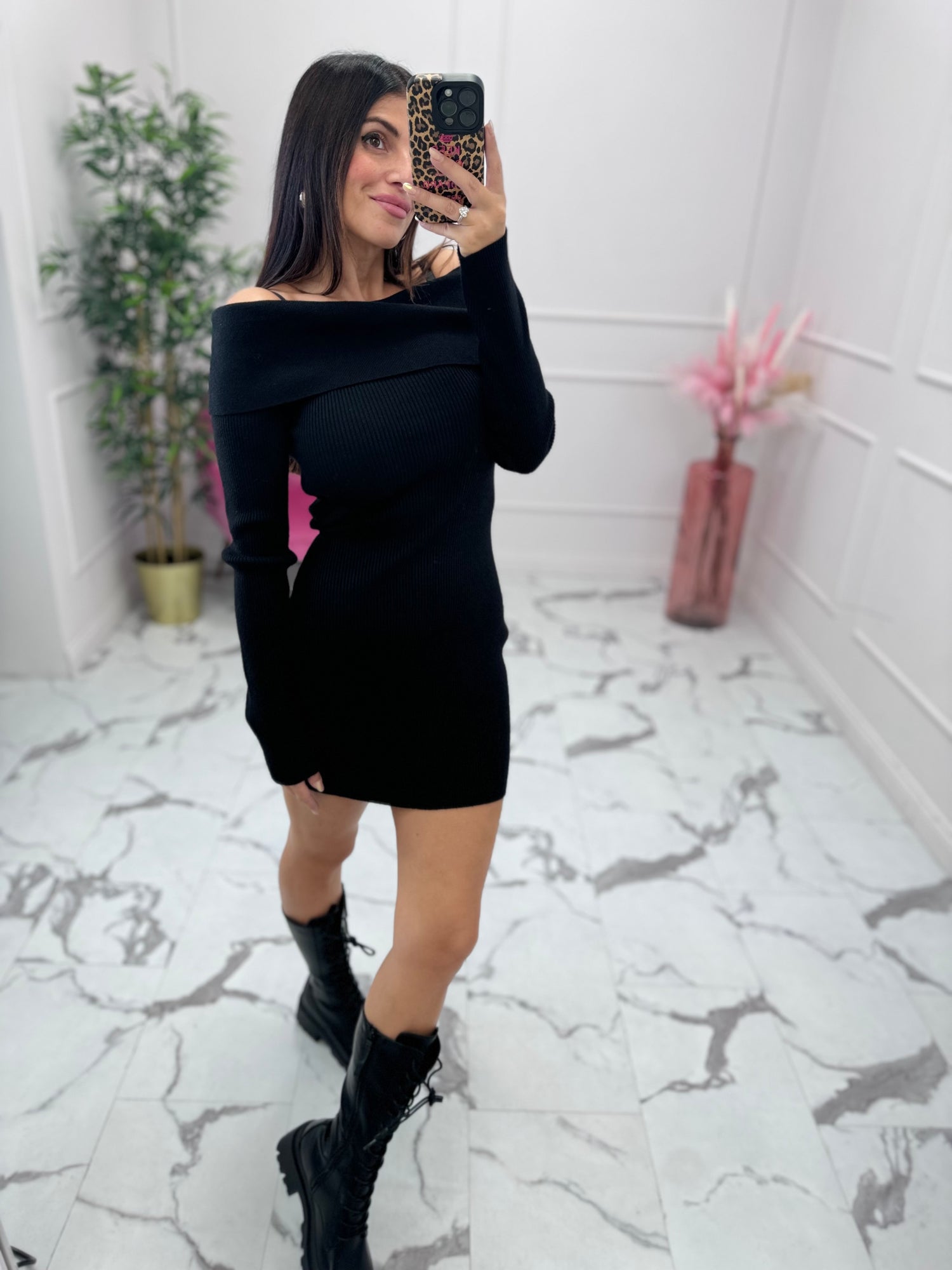 Abito in maglia “Scialle” GLAMOROUS