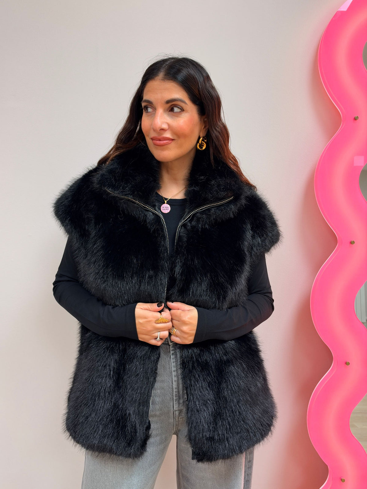 Gilet Ecopelliccia Aspen GLAMOROUS