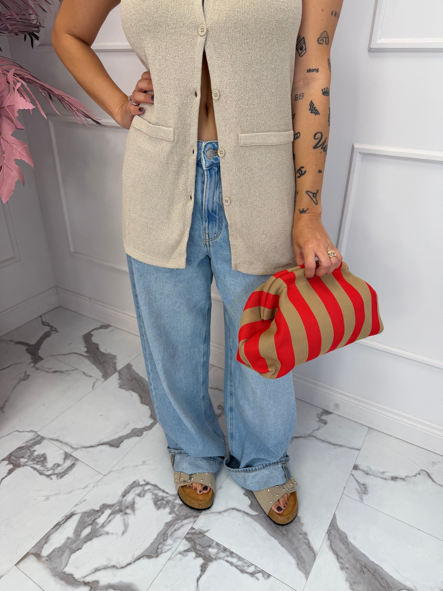 Borsa pouch  “Millerighe” LIP