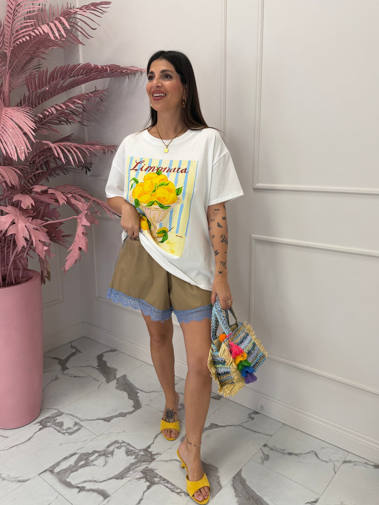 Shorts cotone pizzo HAVE ONE