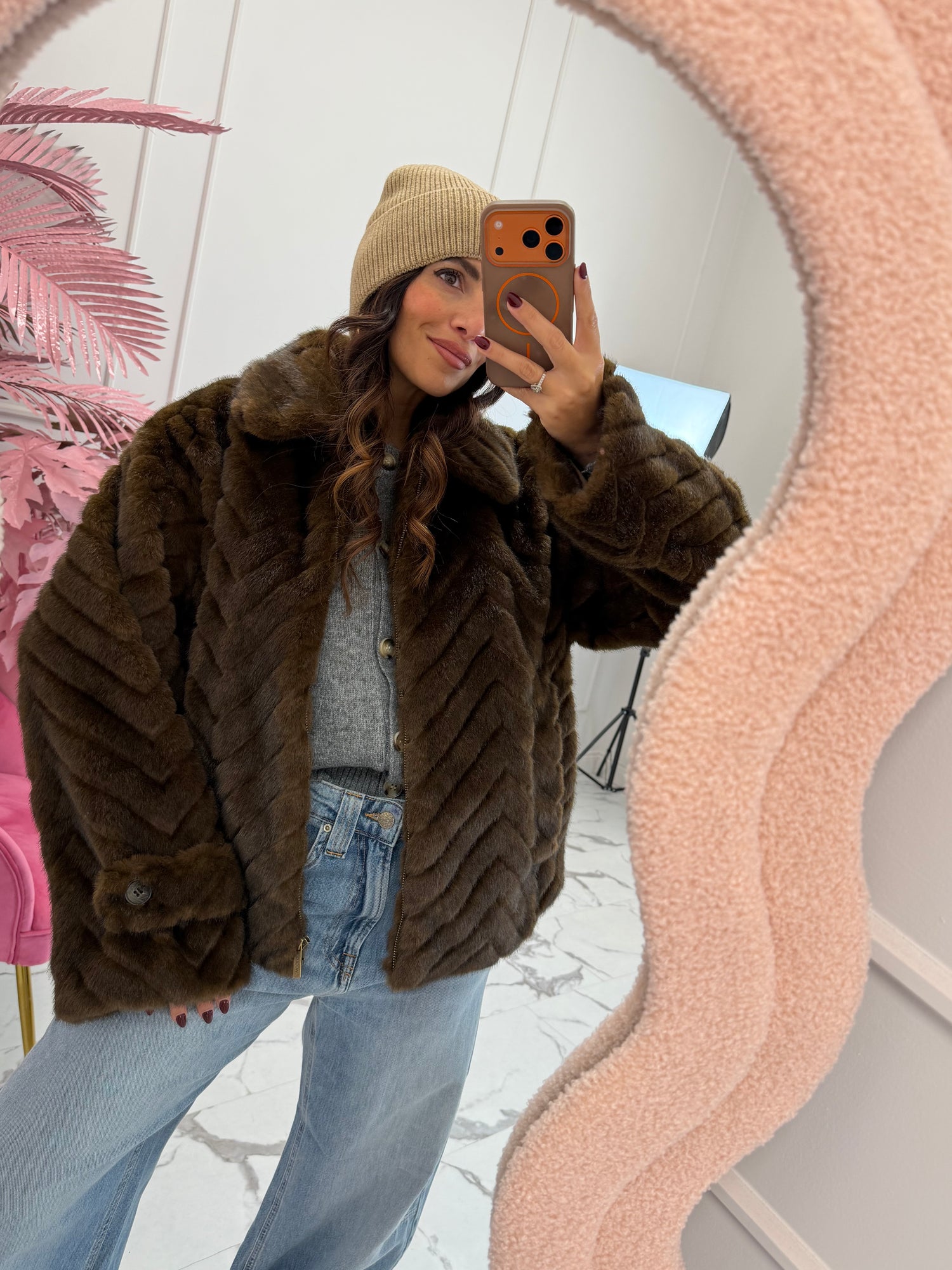 Pelliccia con zip VICOLO