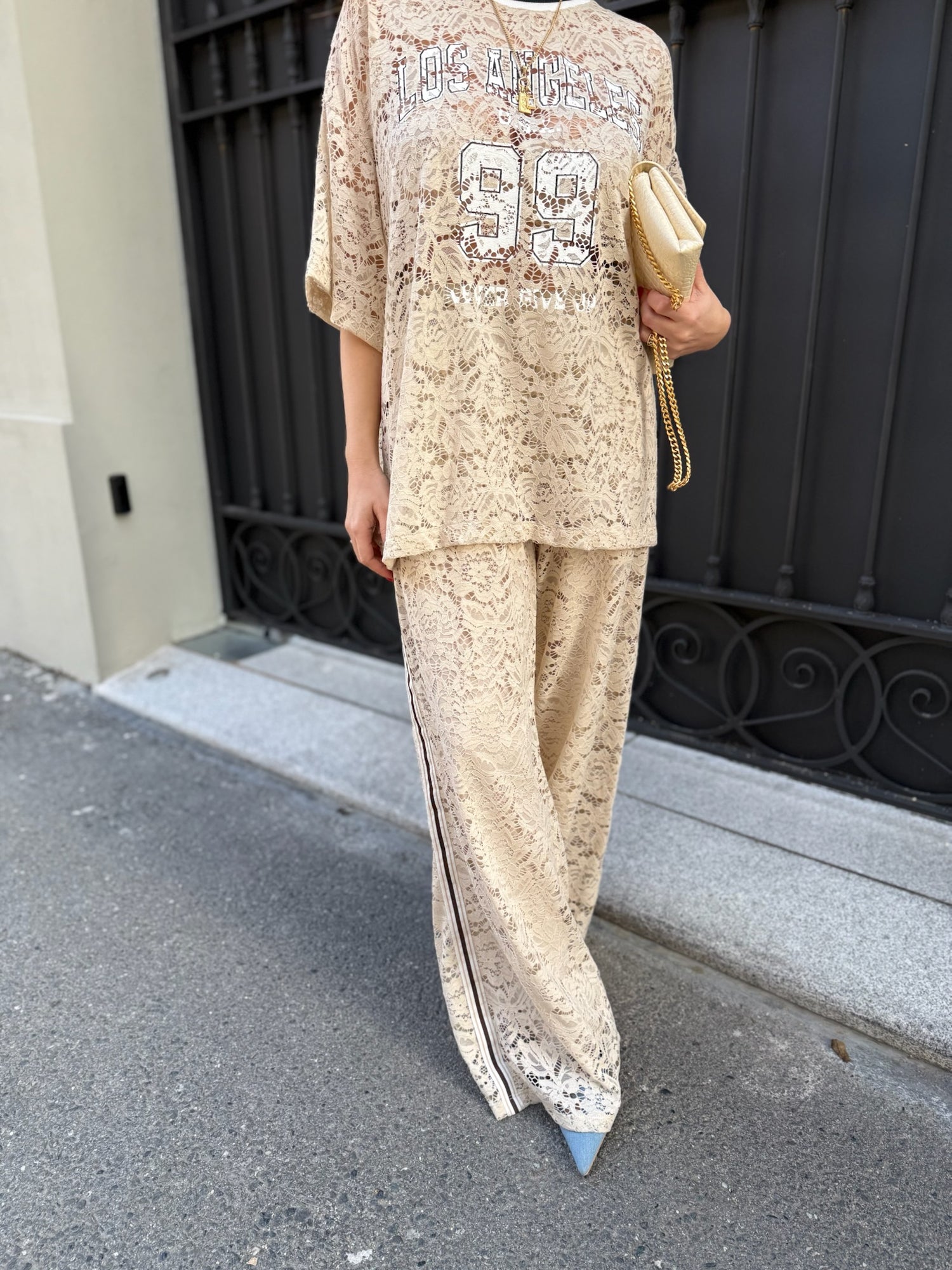 Pantalone palazzo pizzo LUMINA