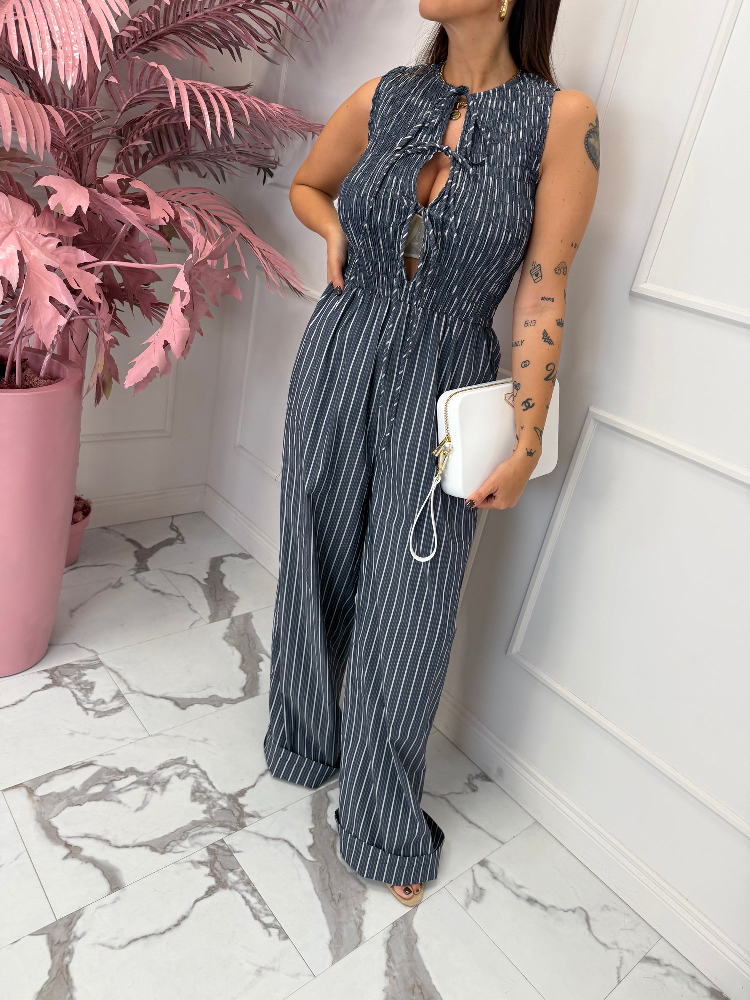 Tuta righe GLAMOROUS