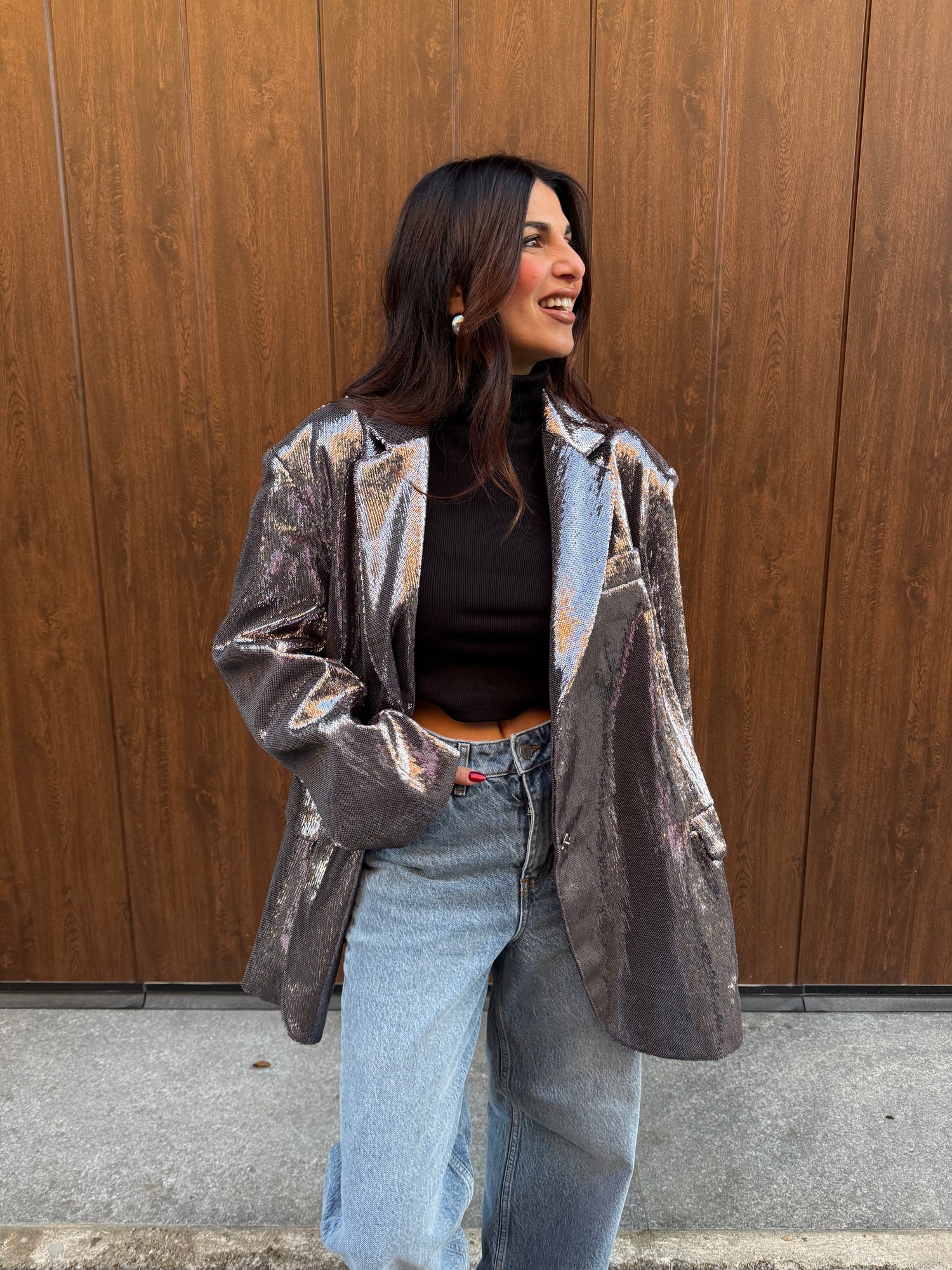 Blazer over “Micro paillettes” LUMINA