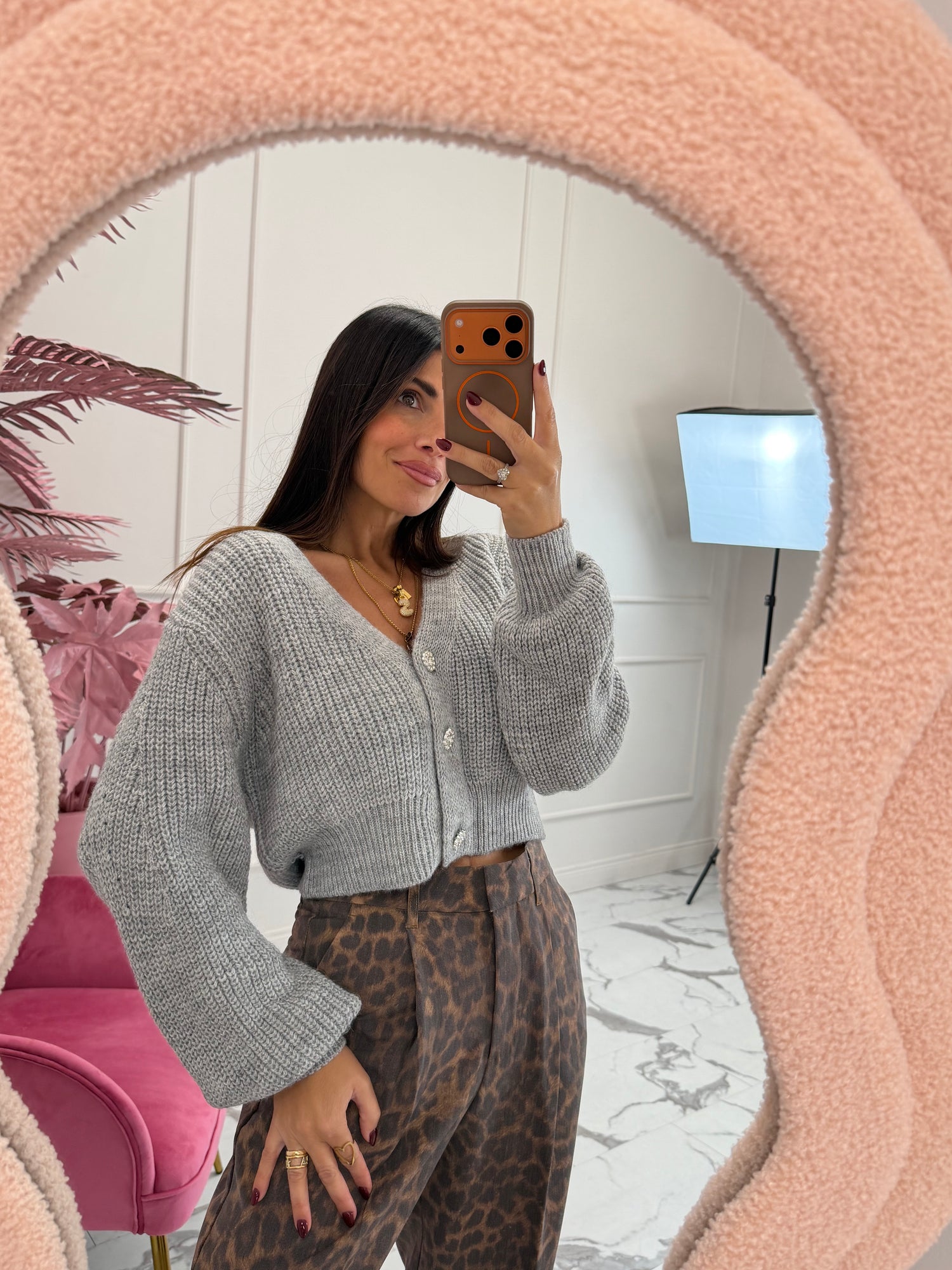 Cardigan bottoni gioiello HAVE ONE