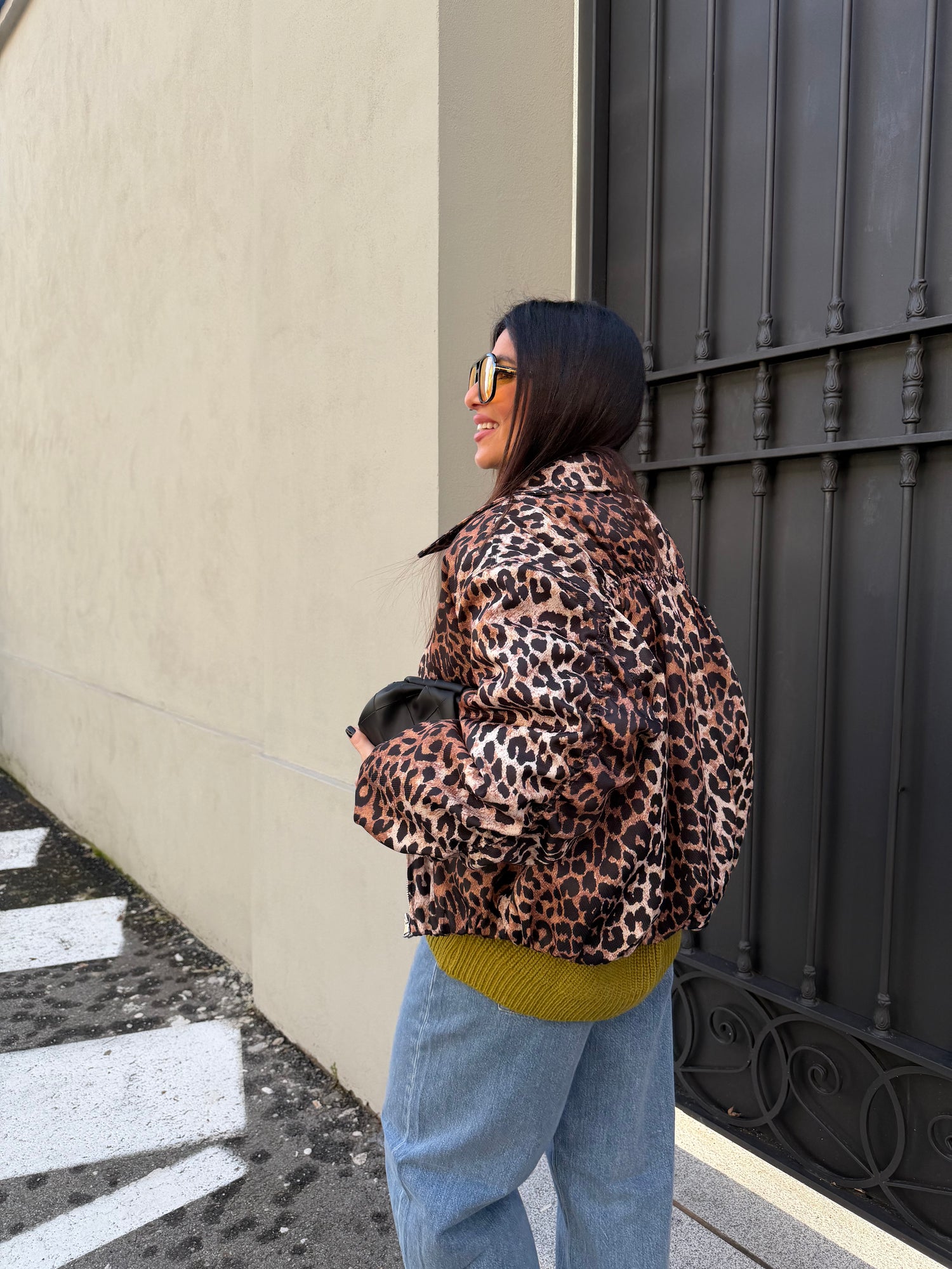 Bomber trapuntato “Leopard” LUMINA
