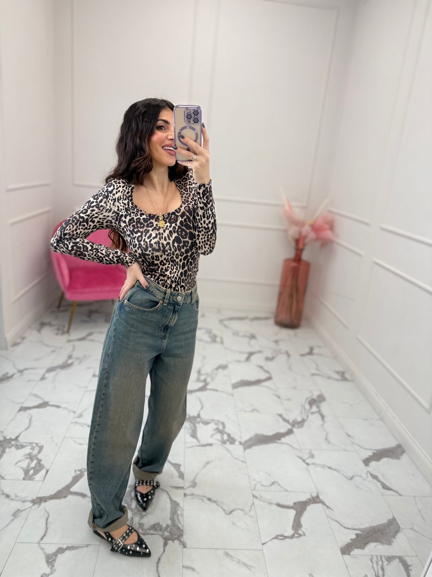 Maglia “lone” animalier ONLY